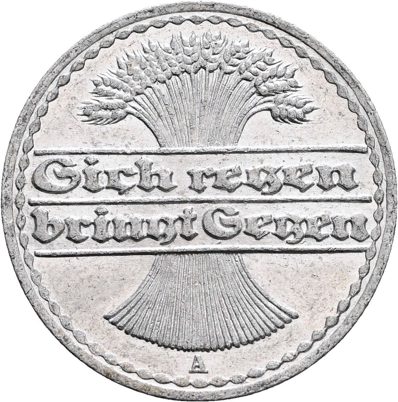 50 Pfennig 1920 A – Rückseite