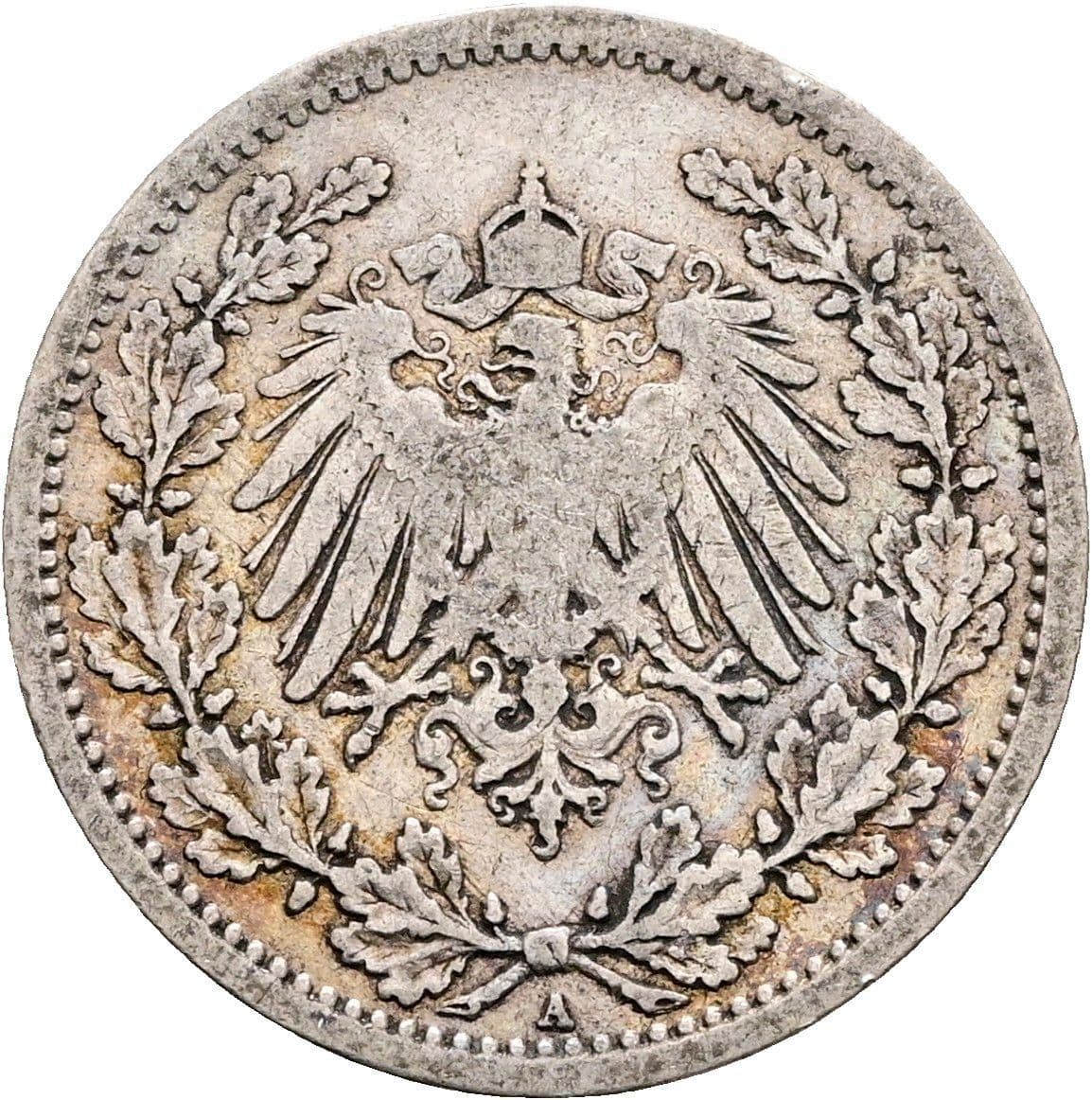 1/2 Mark 1906 A – Rückseite