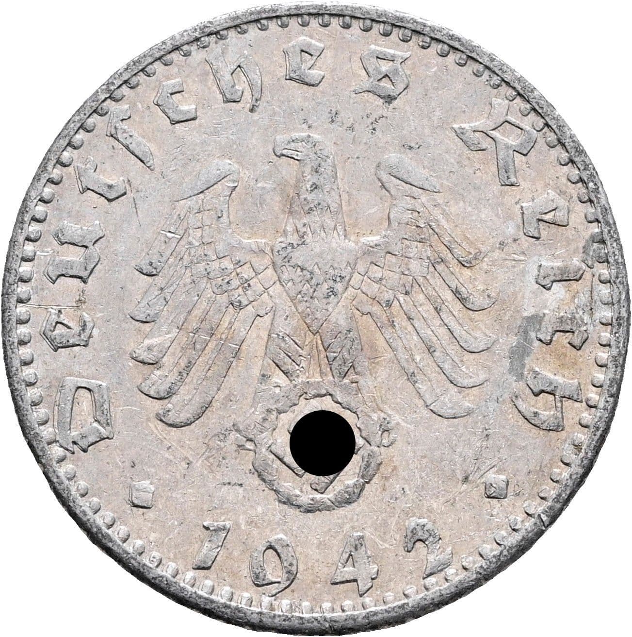 50 Reichspfennig 1942 E – Rückseite