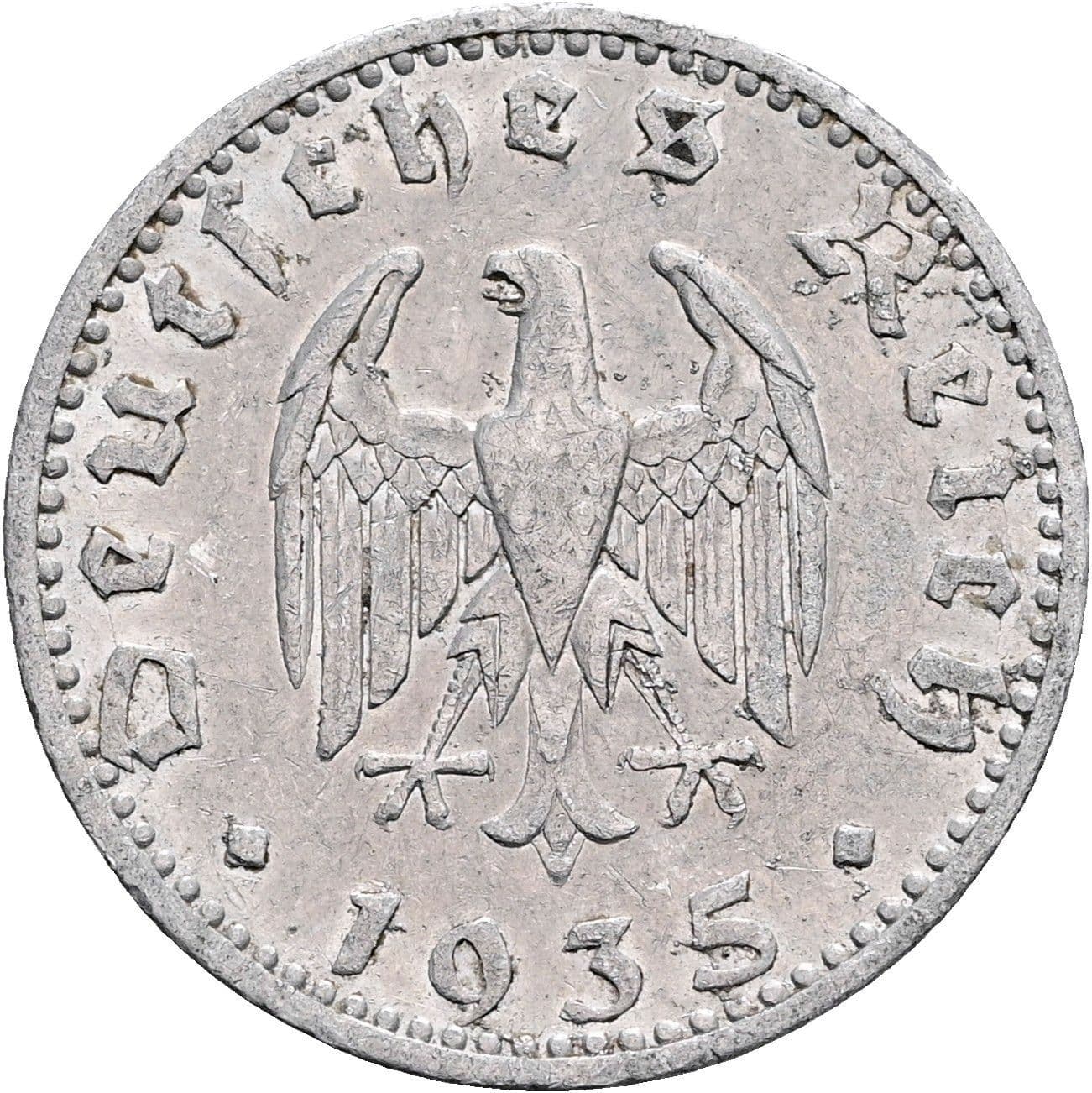 50 Reichspfennig 1935 A – Rückseite