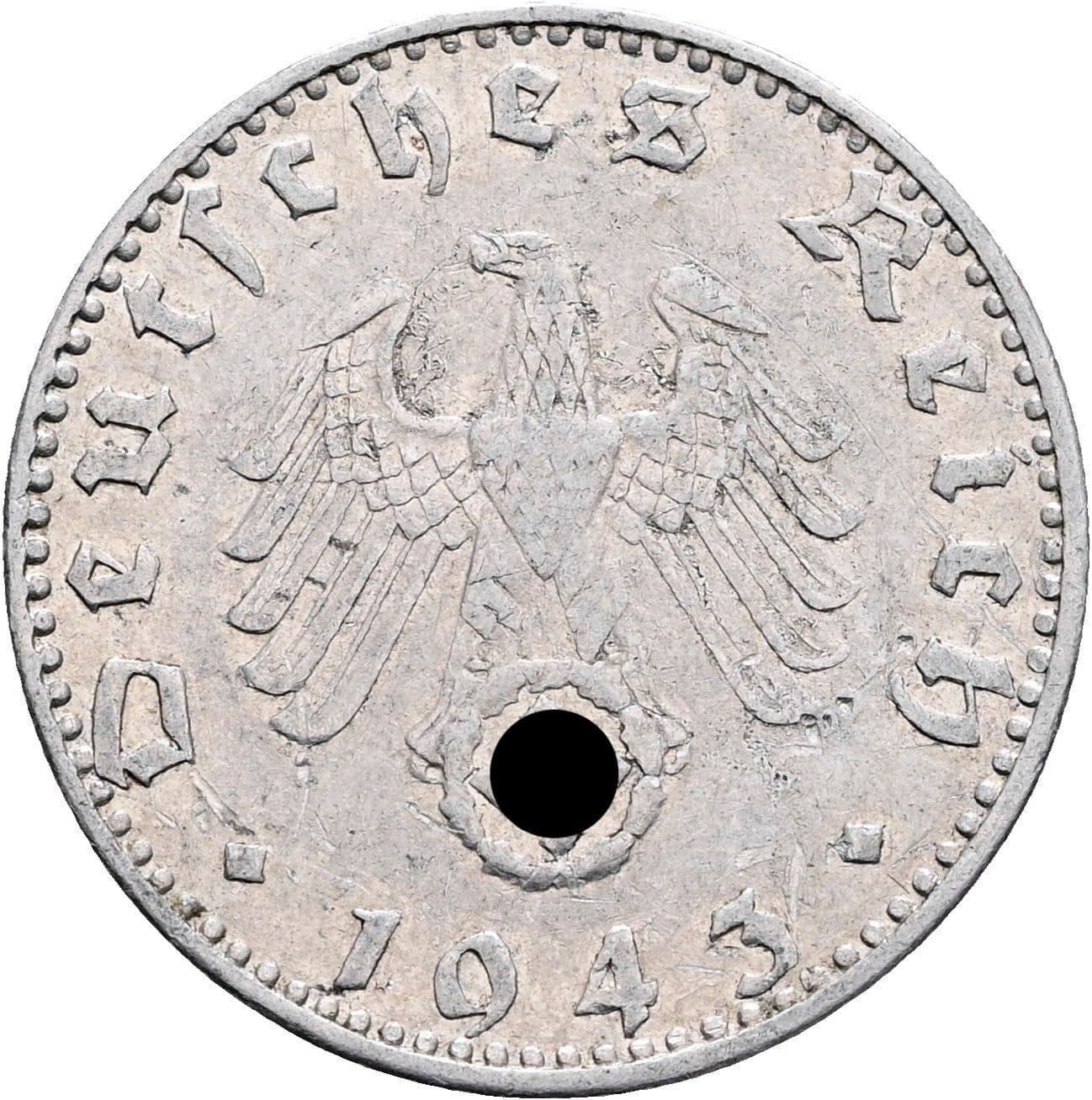 50 Reichspfennig 1943 J – Rückseite