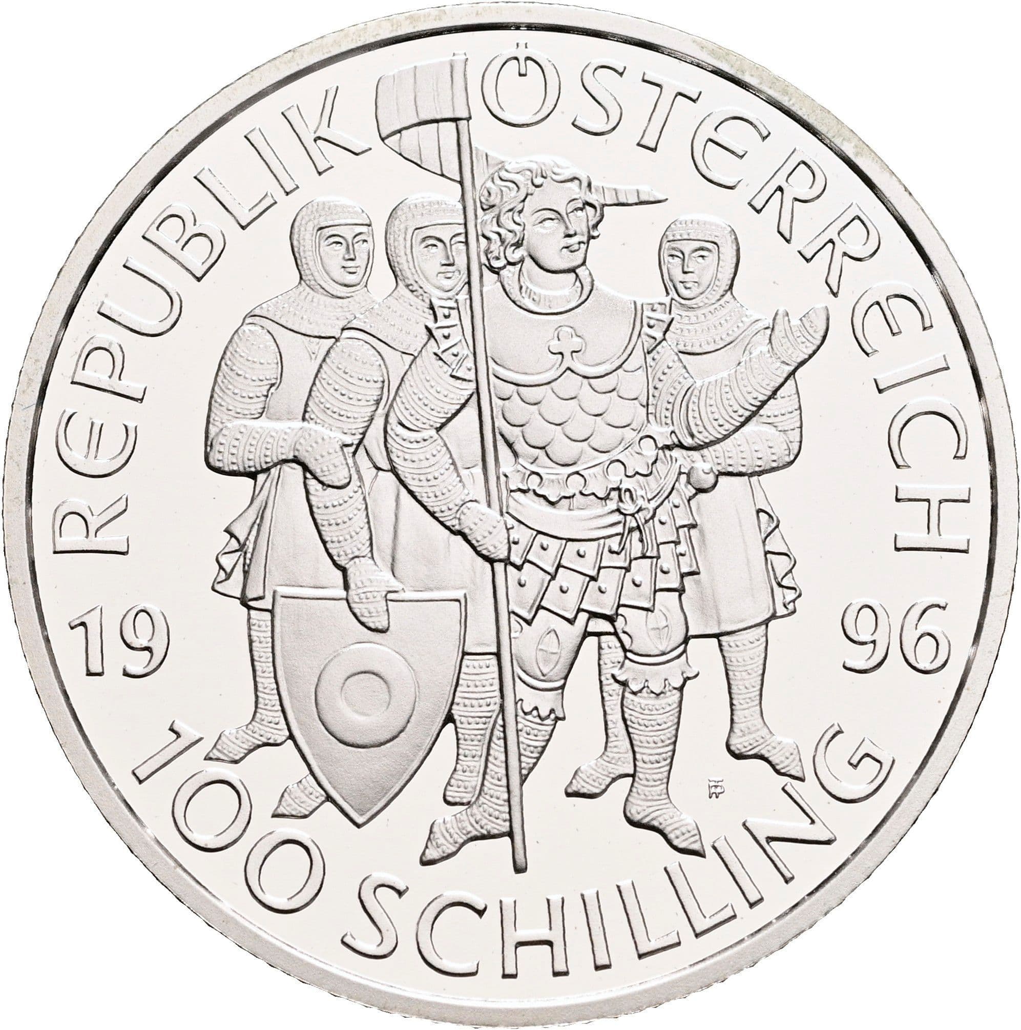100 Schilling 1996 – Rückseite