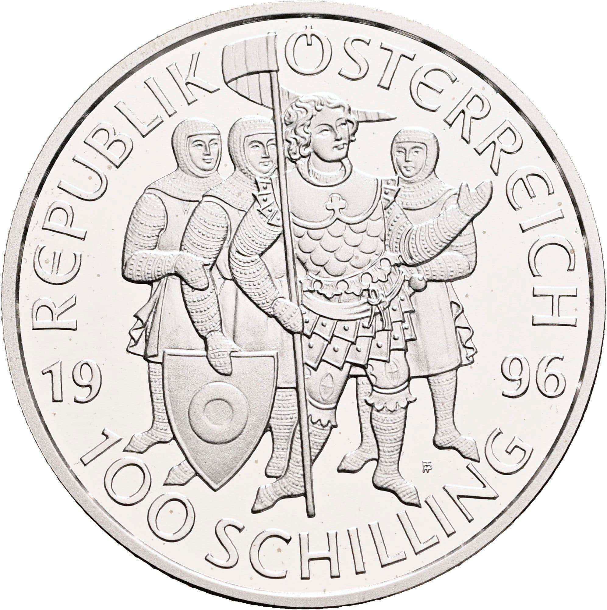 100 Schilling 1996 – Rückseite