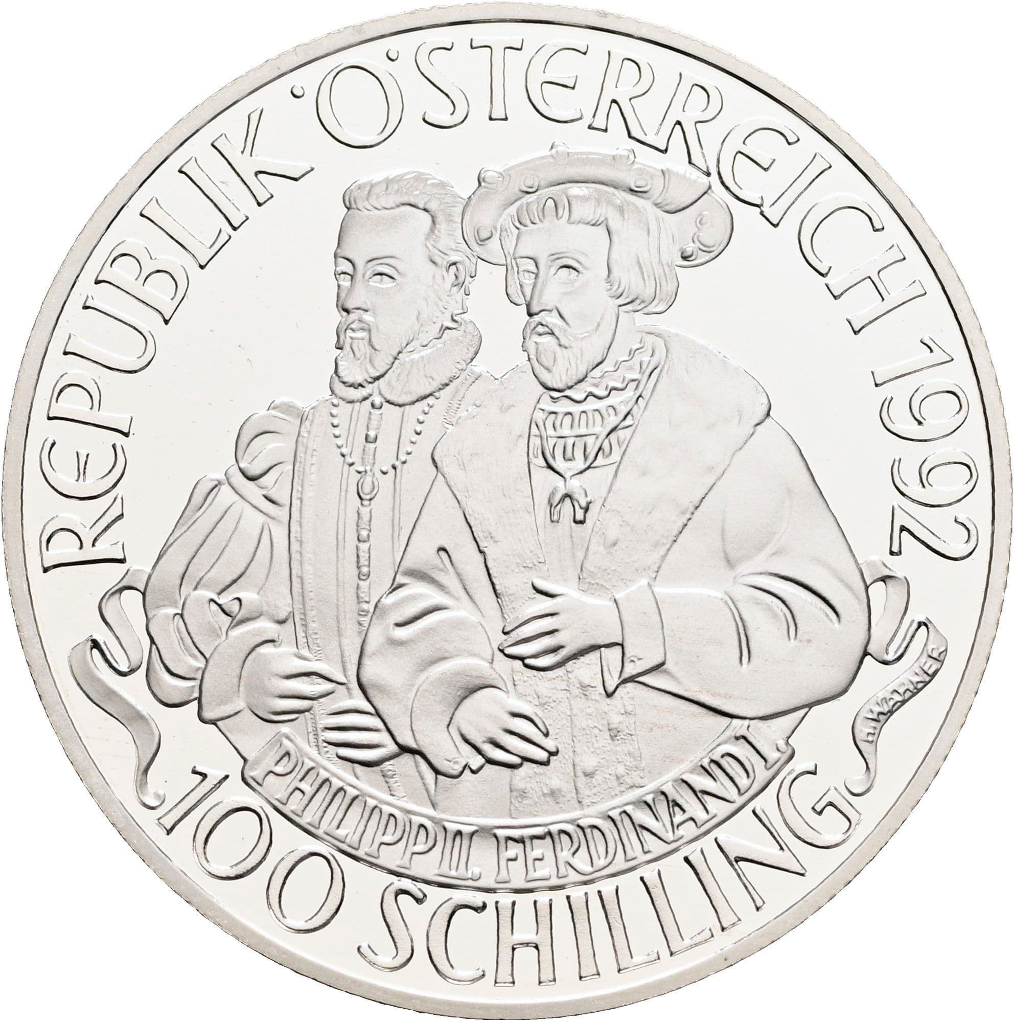 100 Schilling 1992 – Vorderseite