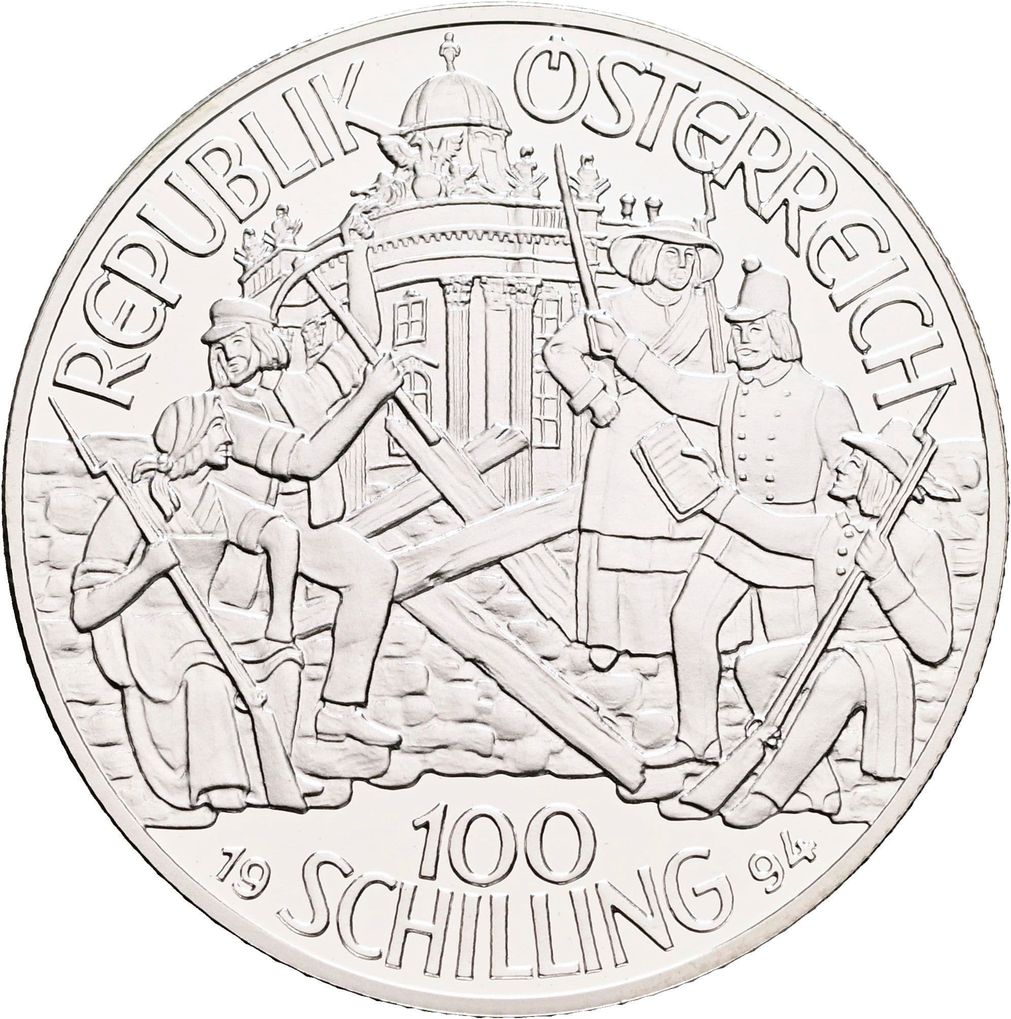 100 Schilling 1994 – Rückseite