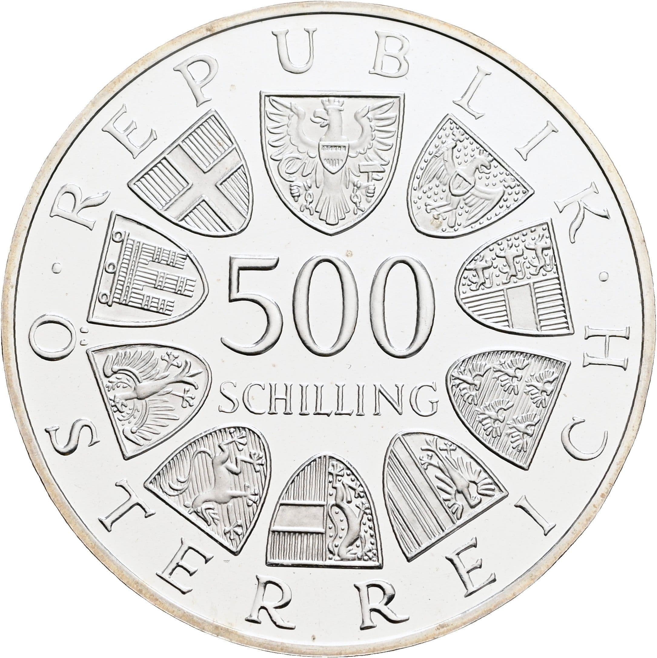 500 Schilling 1983 – Rückseite