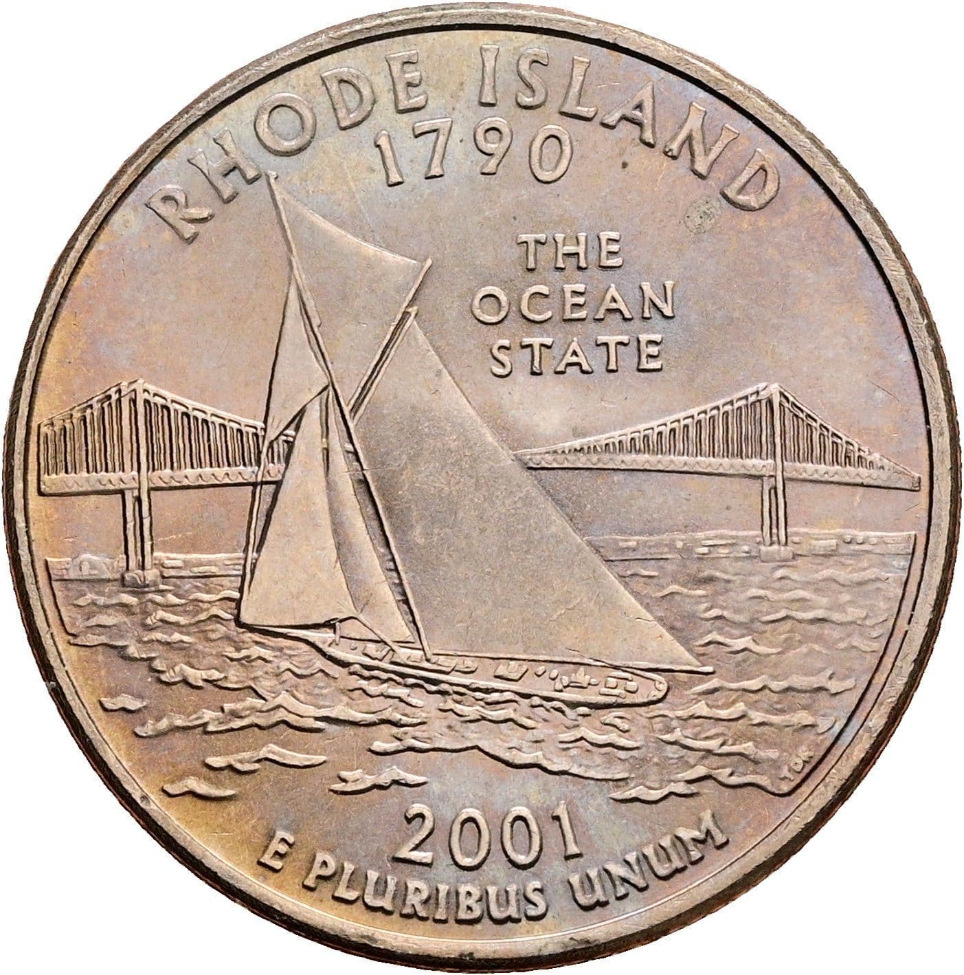 Quarter Dollar 2001 P – Rückseite