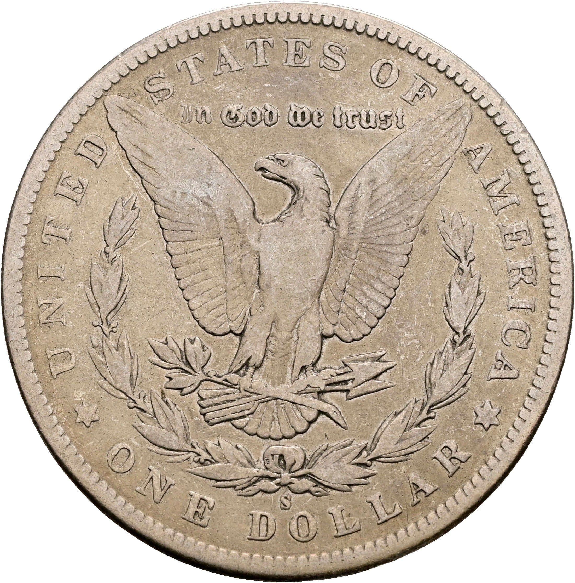 Morgan Dollar 1896 S – Rückseite