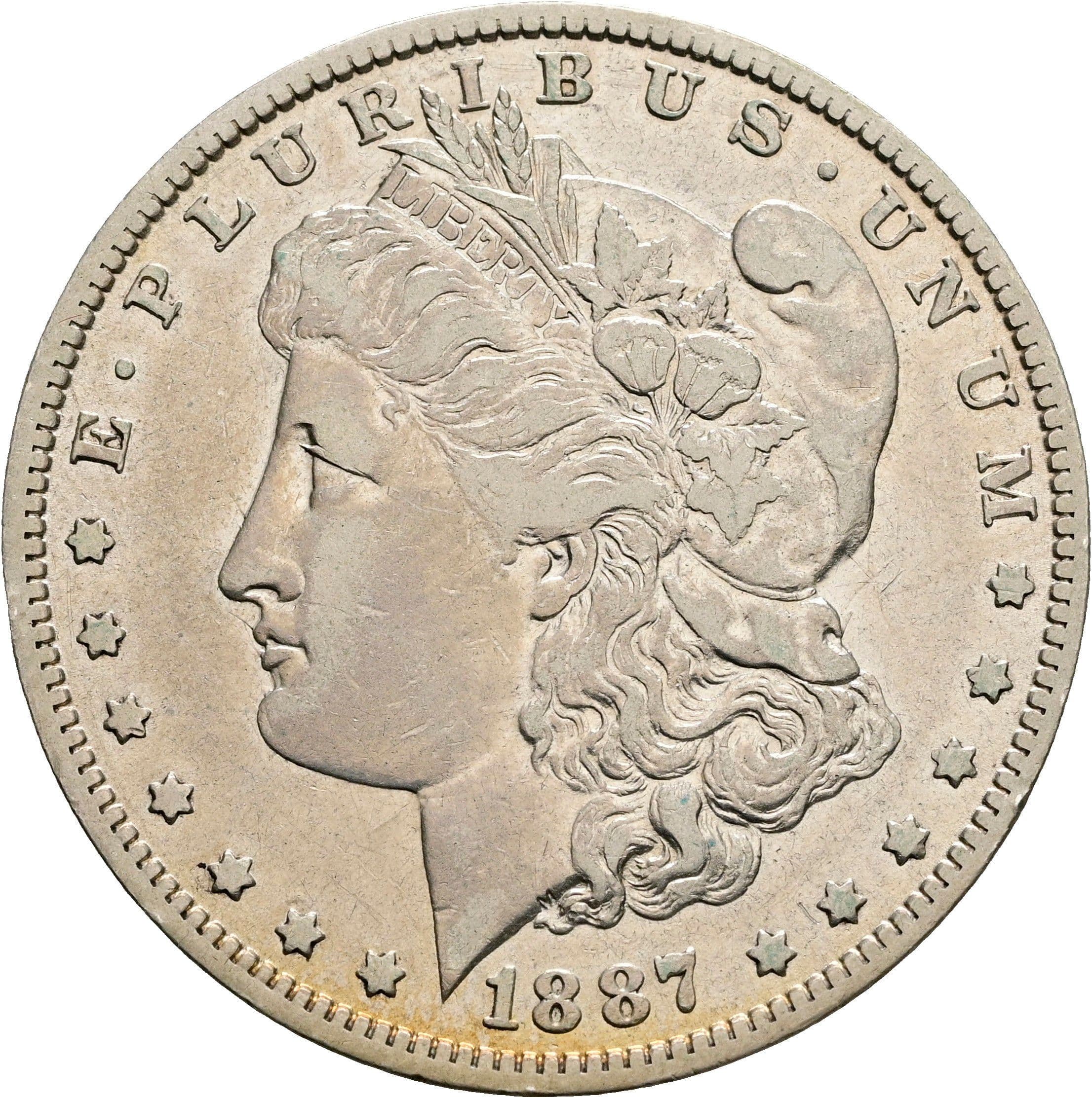 Morgan Dollar 1887 O – Vorderseite