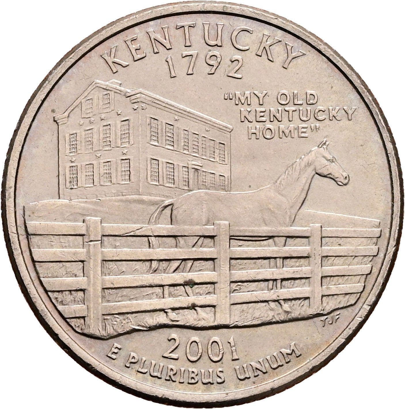 Quarter Dollar 2001 P – Rückseite