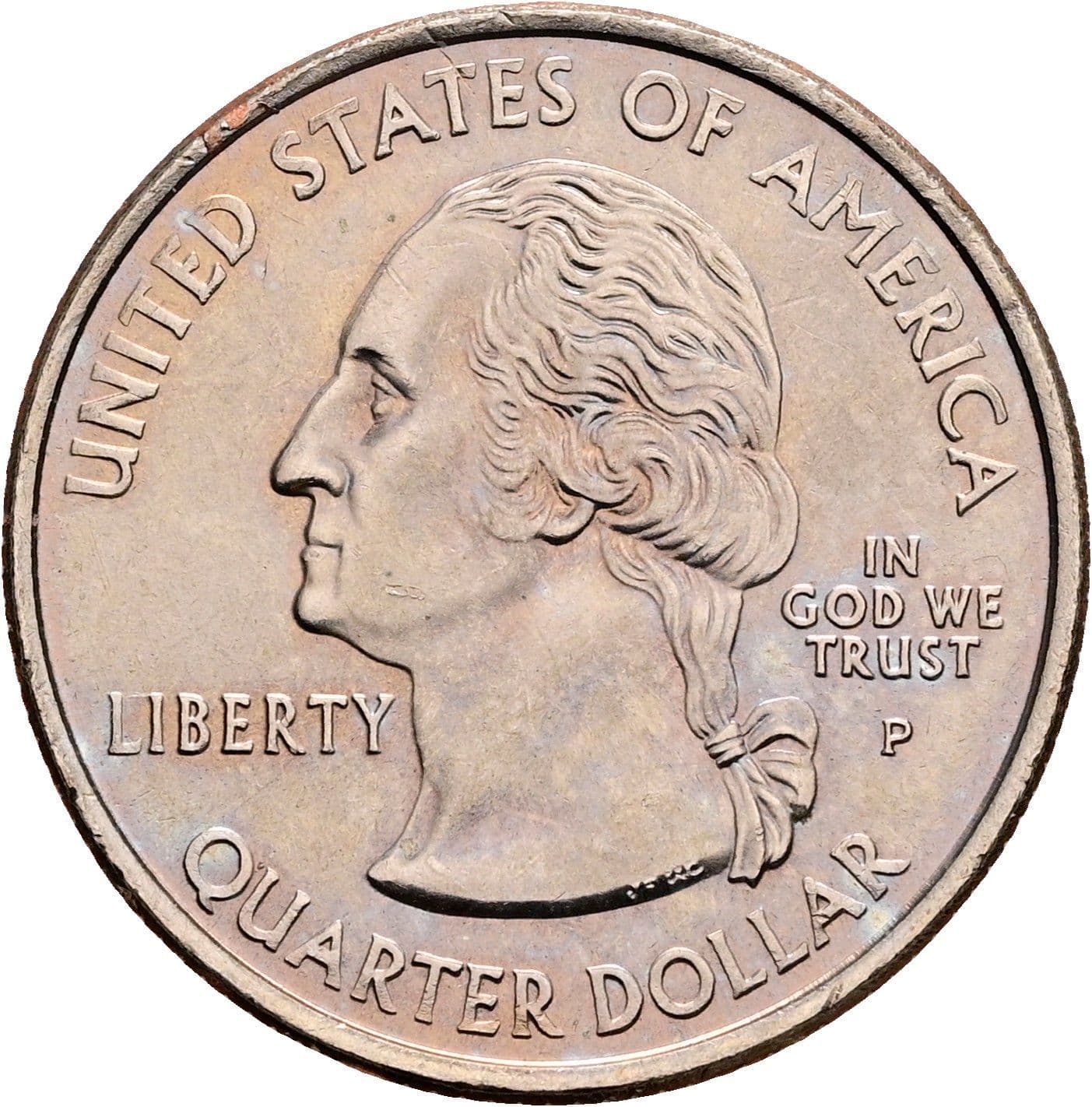 Quarter Dollar 2001 P – Vorderseite