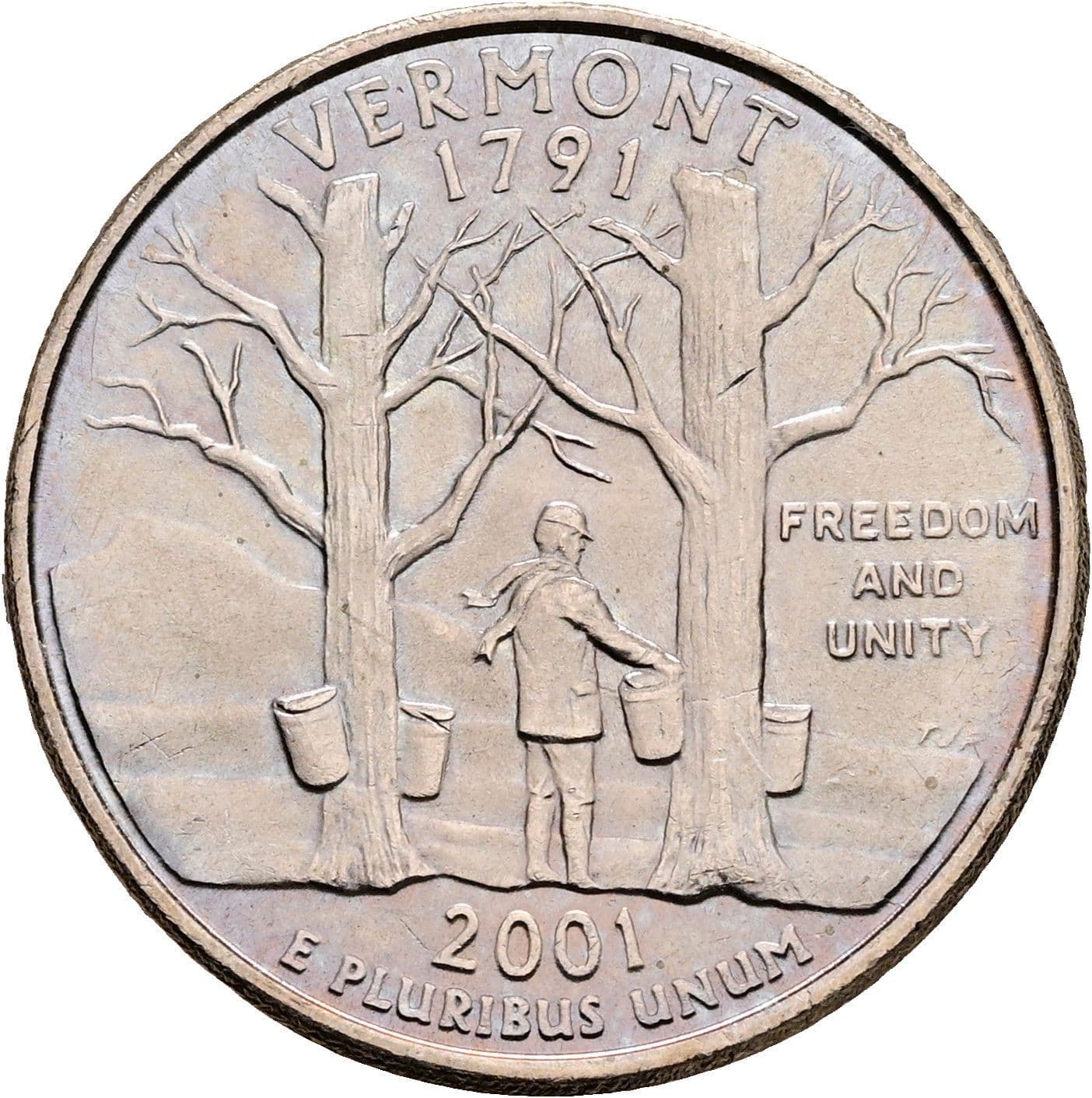 Quarter Dollar 2001 P – Rückseite