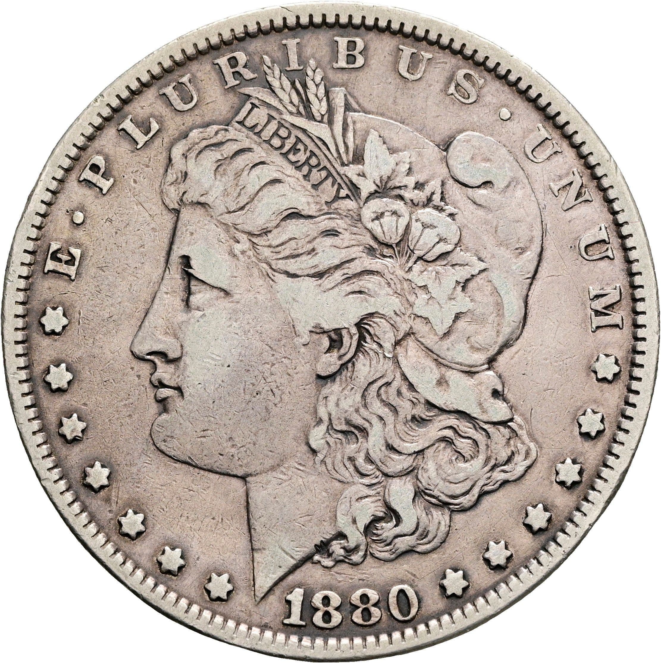 Morgan Dollar 1880 – Vorderseite