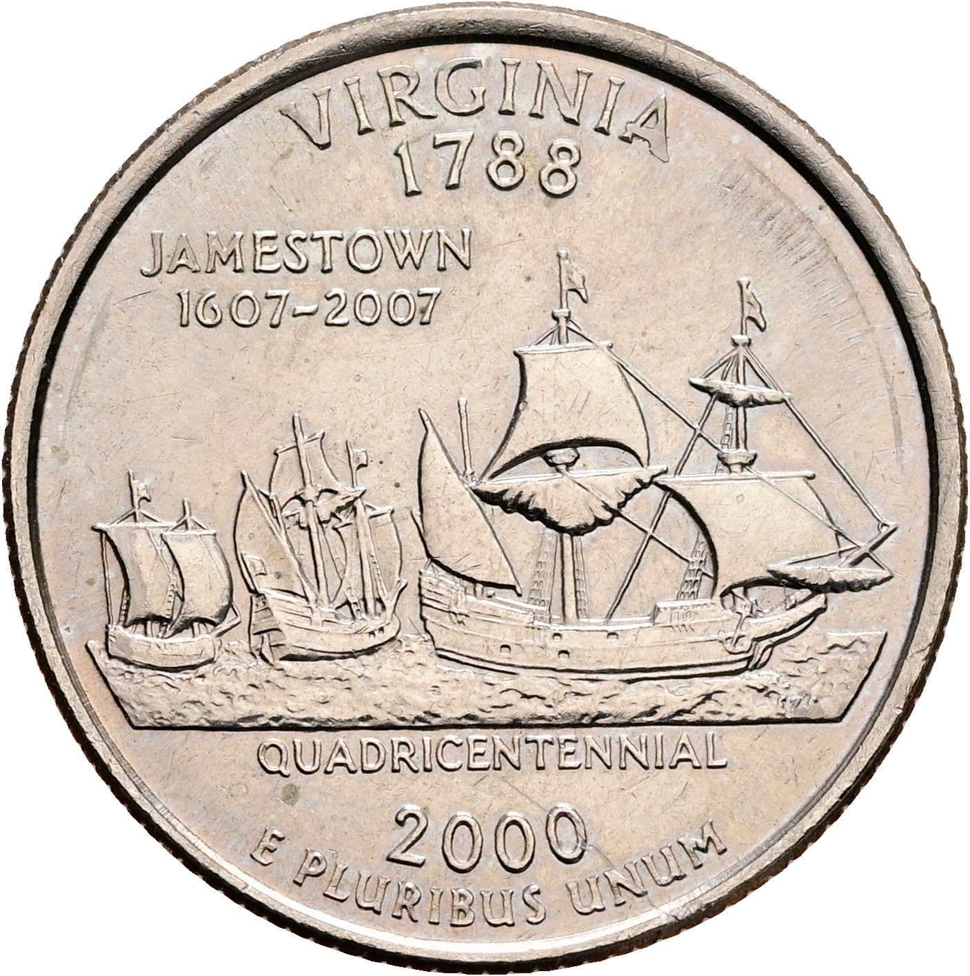 Quarter Dollar 2000 P – Rückseite