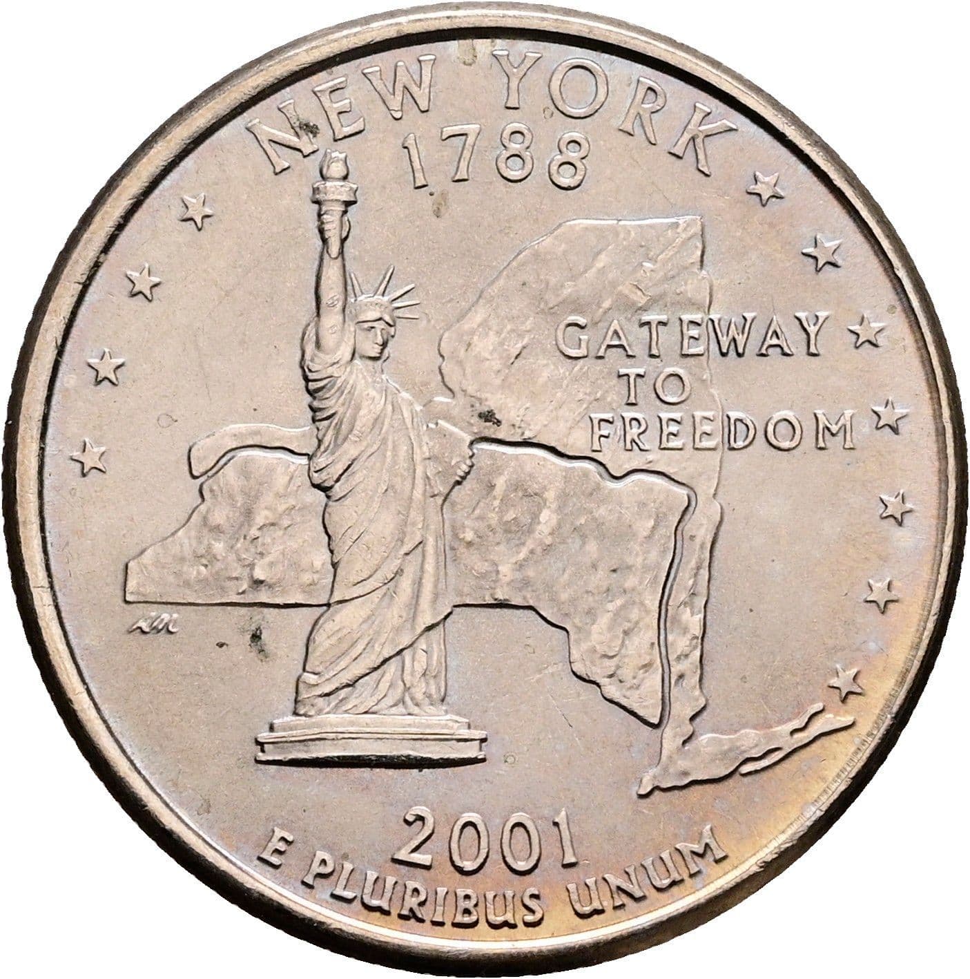 Quarter Dollar 2001 P – Rückseite