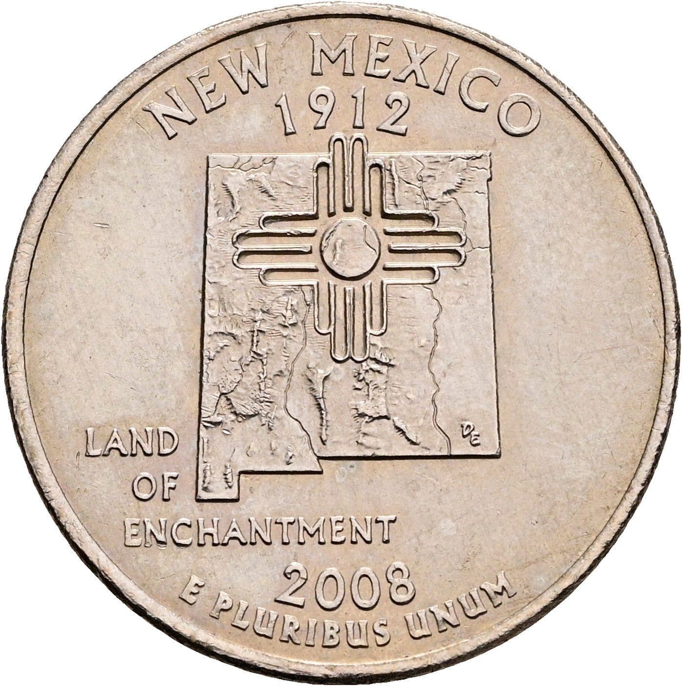 Quarter Dollar 2008 P – Rückseite
