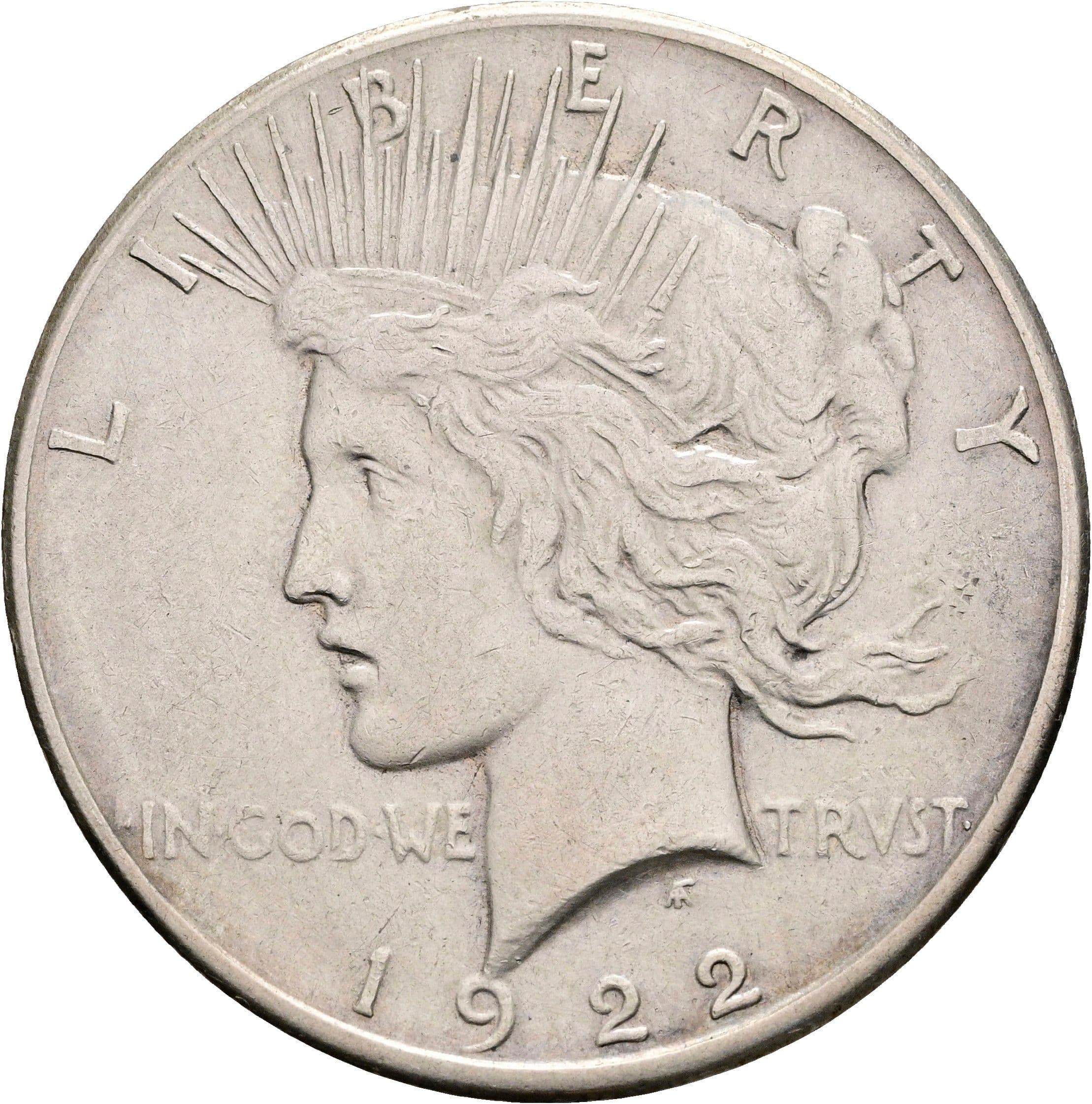 Peace Dollar 1922 S – Vorderseite