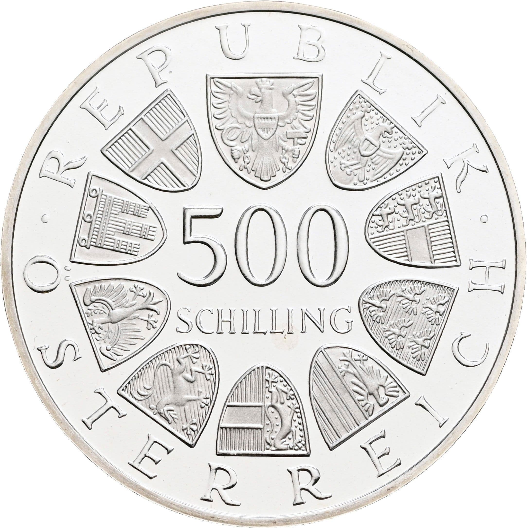 500 Schilling 1983 – Rückseite