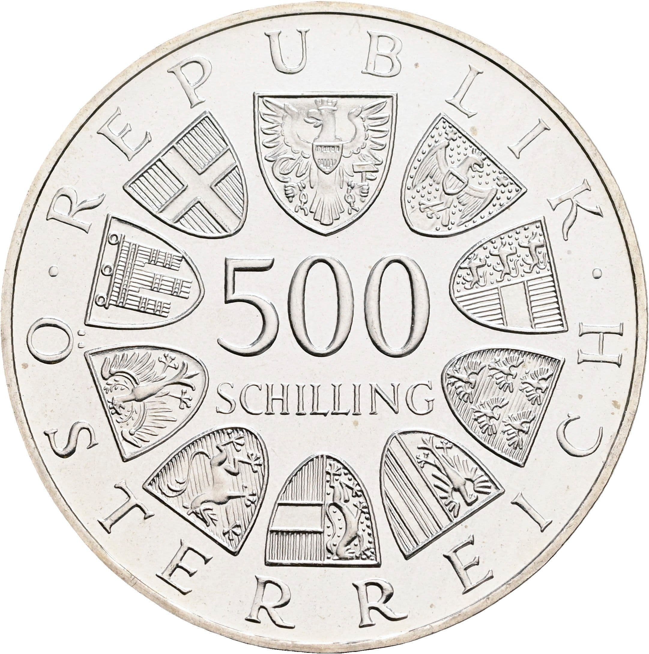 500 Schilling 1984 – Rückseite