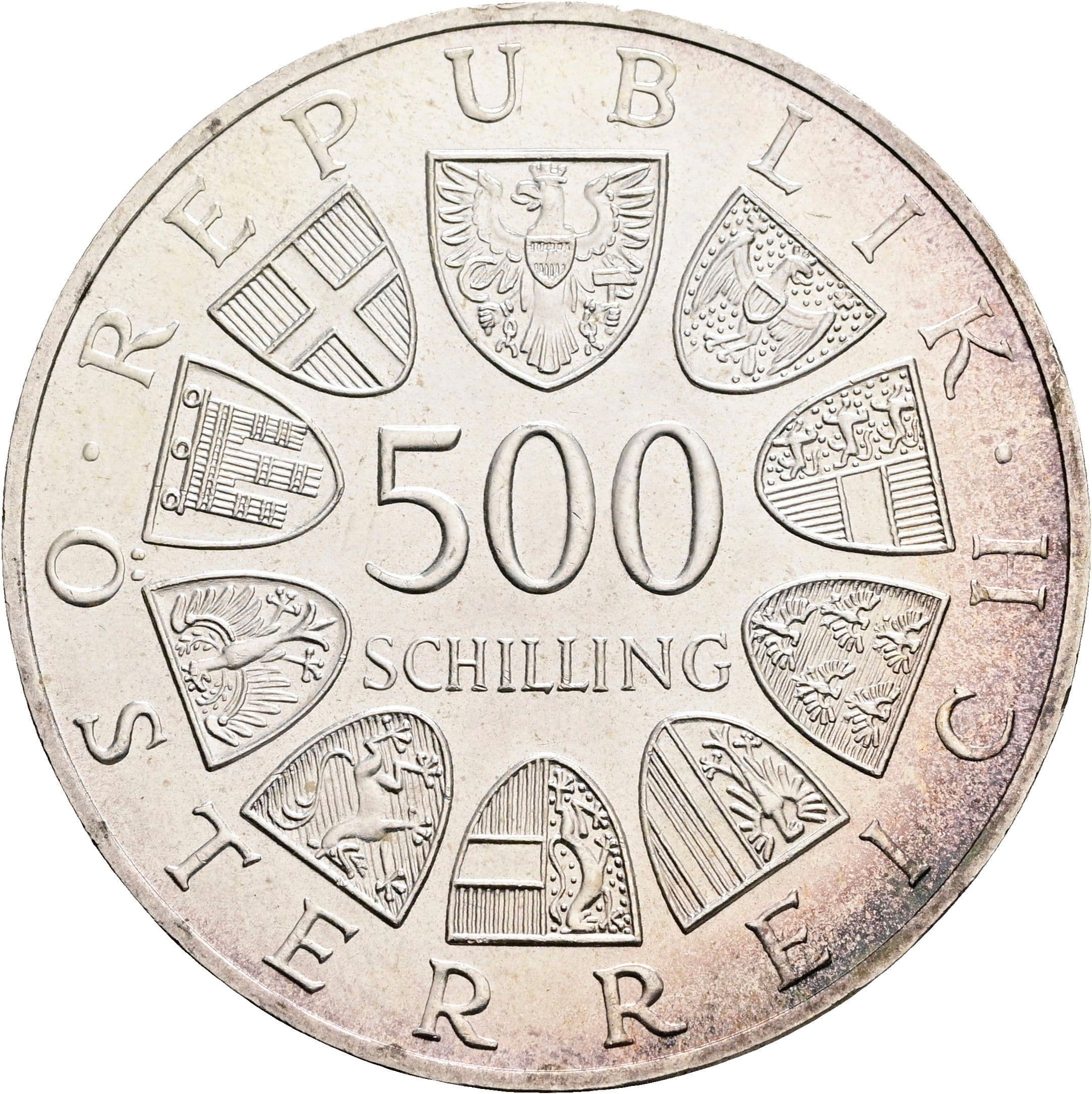 500 Schilling 1984 – Rückseite