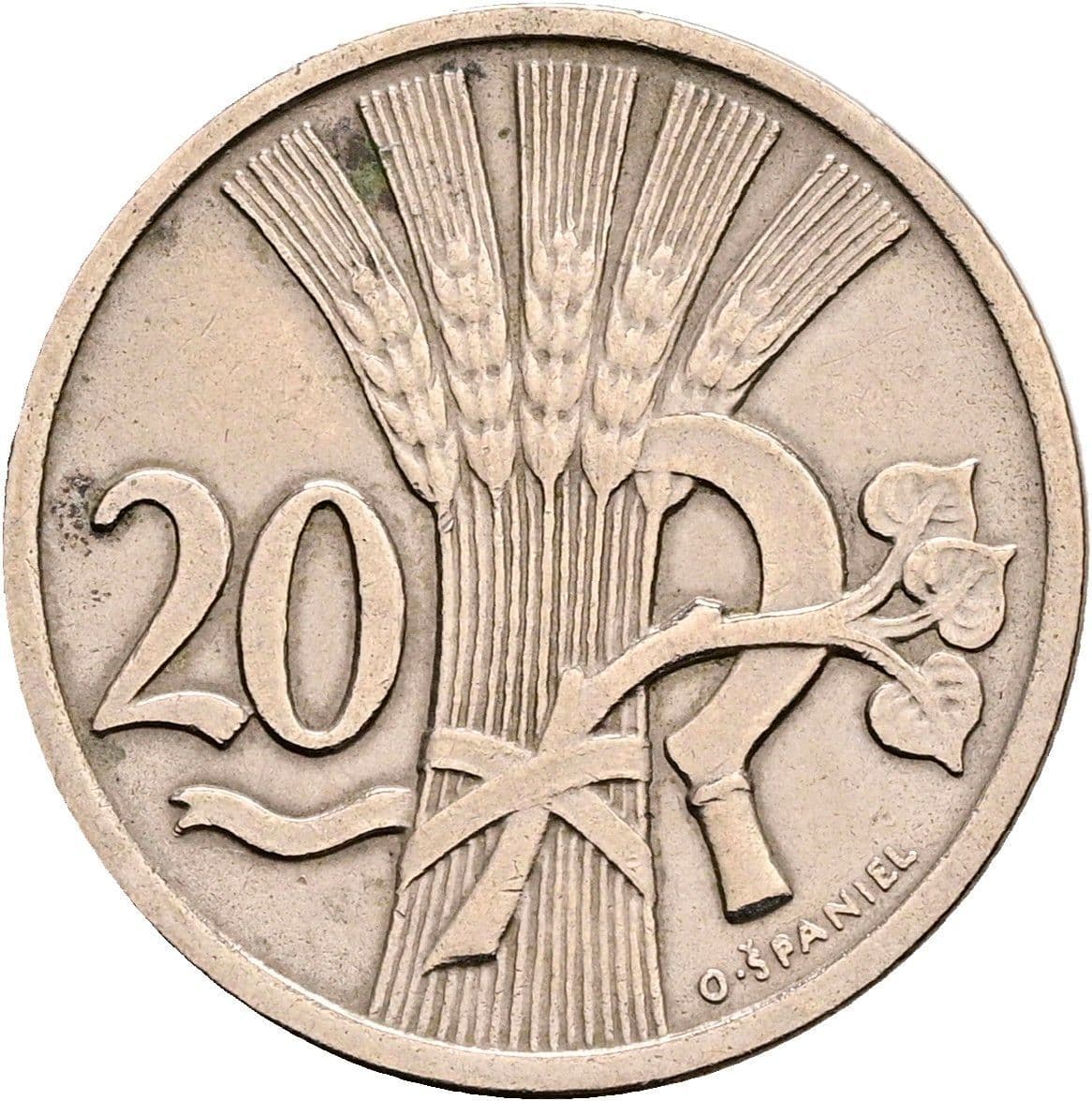 20 Haleru 1921 – Vorderseite