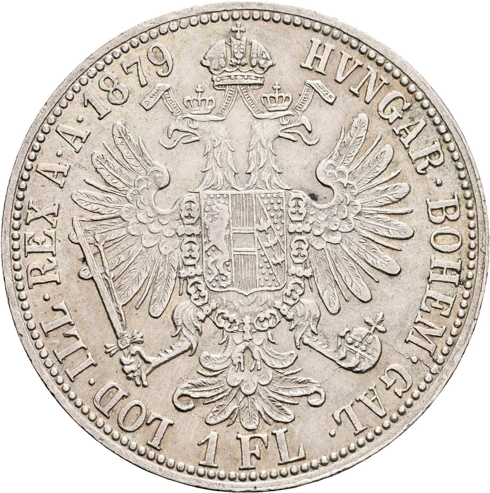 1 Gulden Franz Joseph I. 1848-1916 Wien 1879 – Rückseite