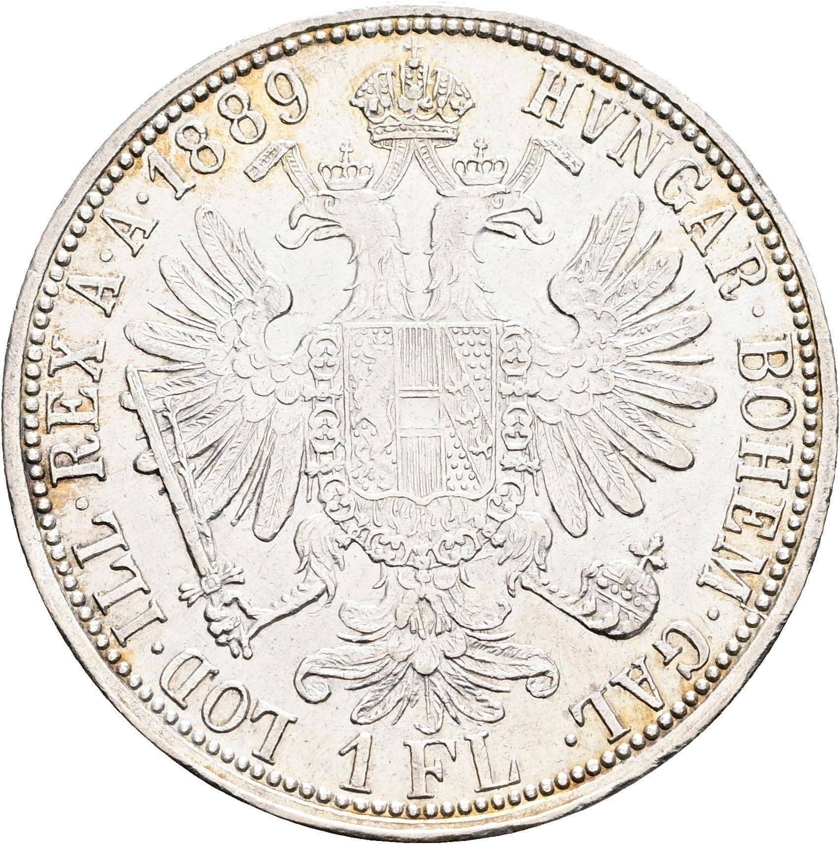 1 Gulden Franz Joseph I. 1848-1916 Wien 1889 – Rückseite