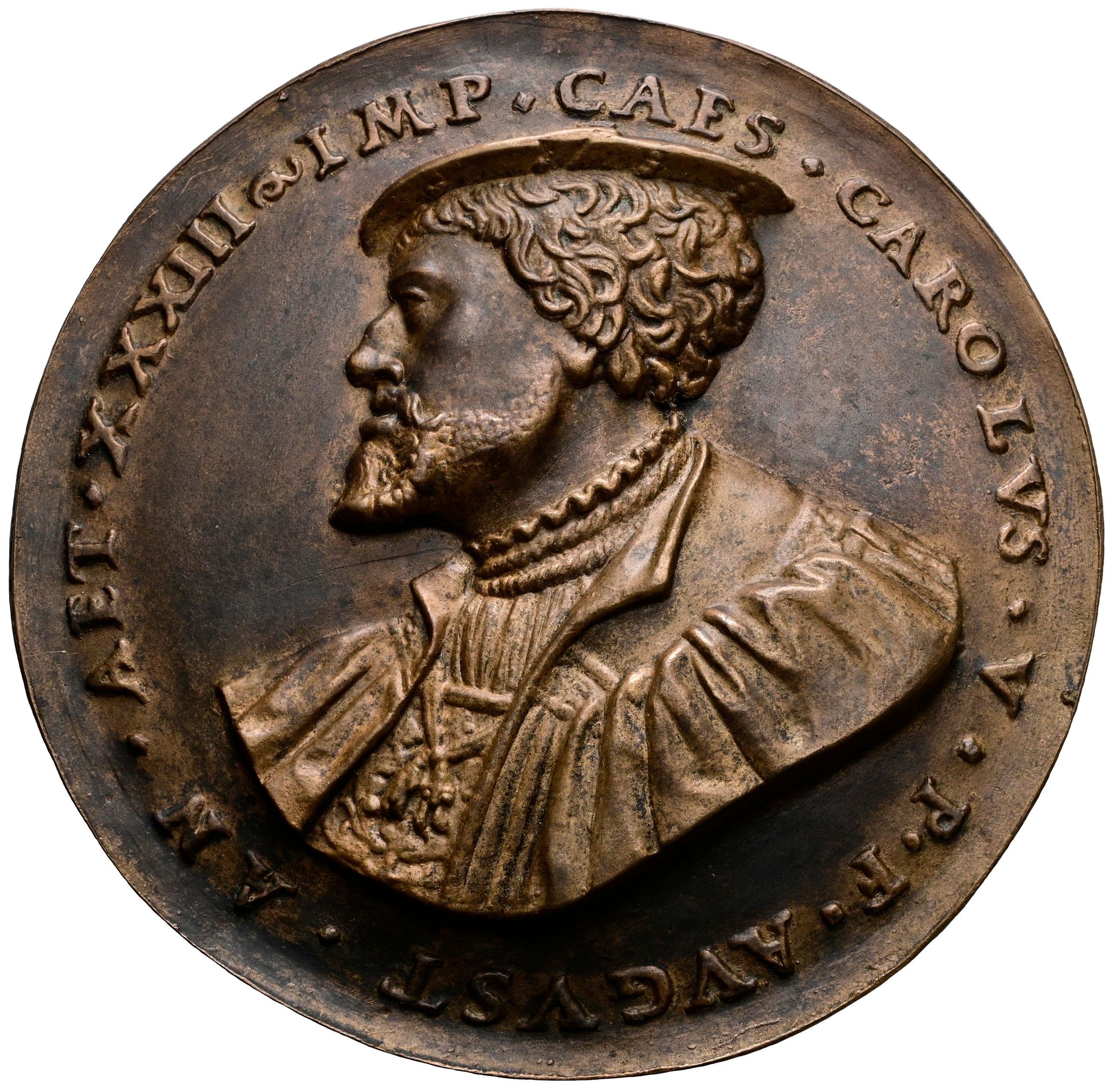 einseitige Bronzegussmedaille