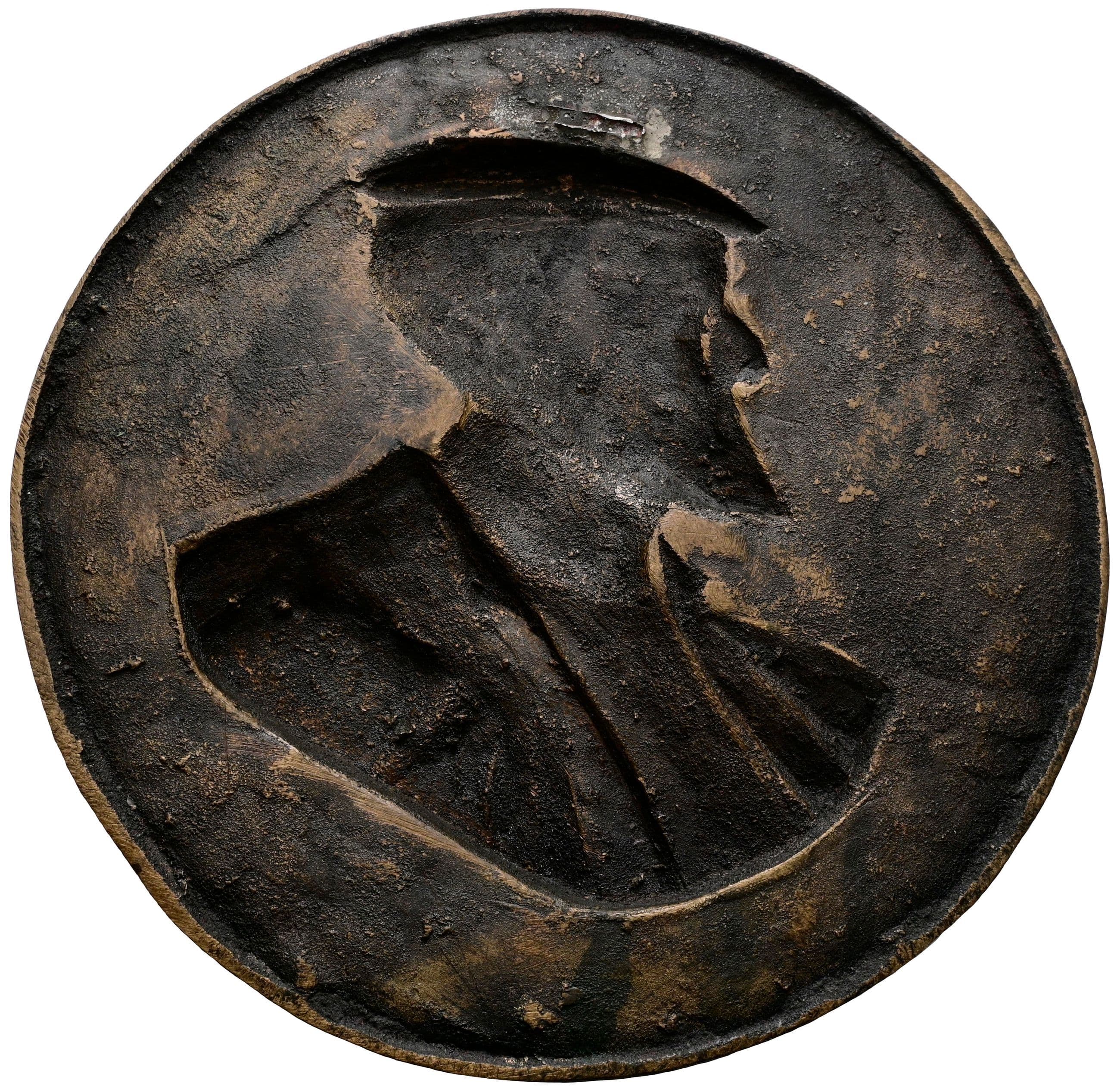 einseitige Bronzegussmedaille