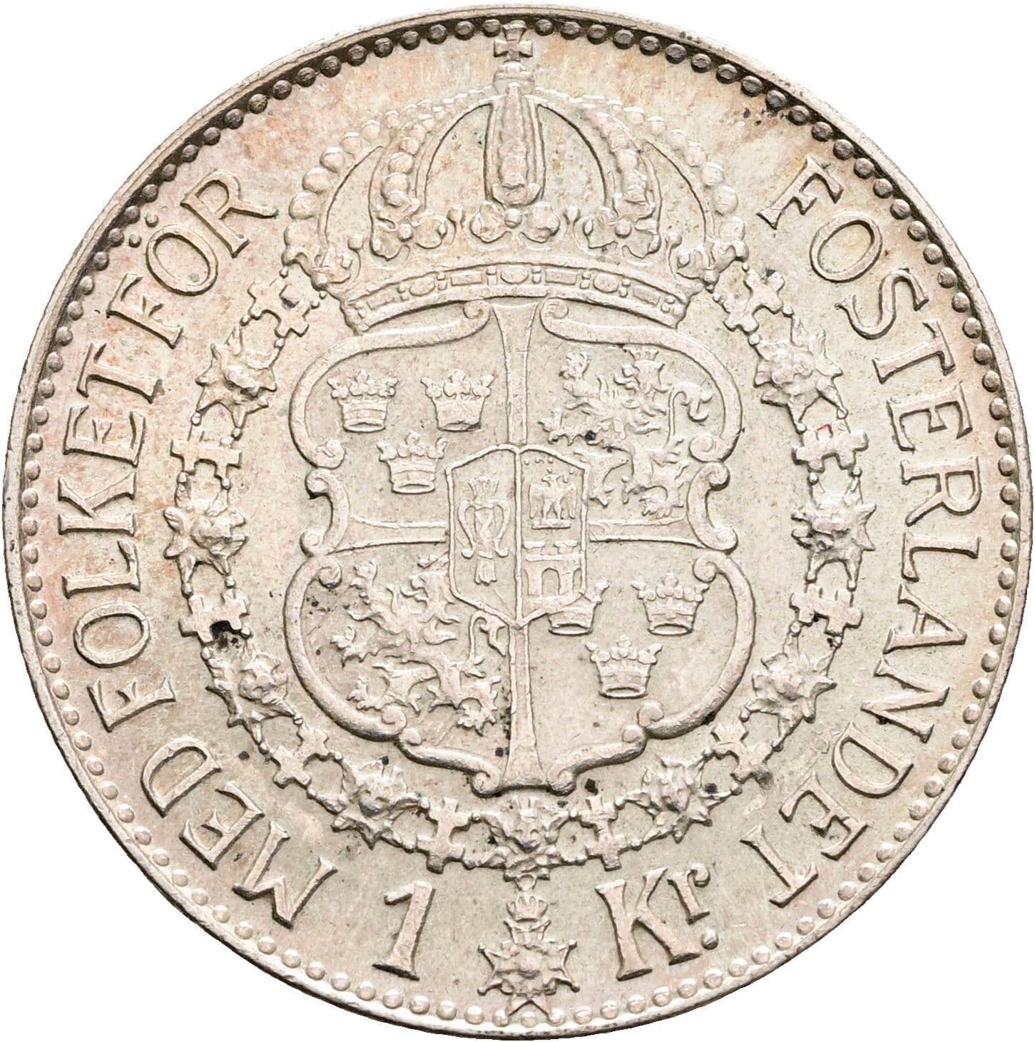 1 Krona Gustav V. 1907-1950 1940 – Rückseite