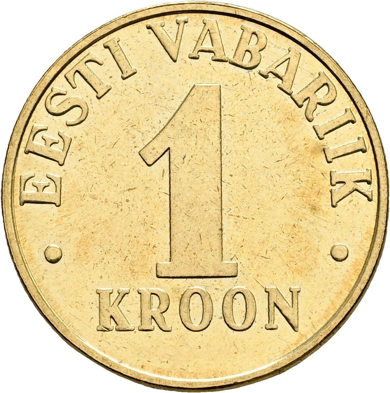 1 Kroon 2001 – Vorderseite
