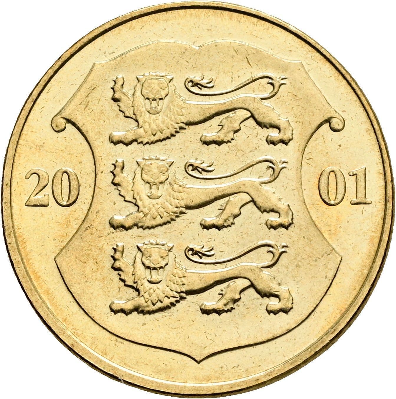 1 Kroon 2001 – Rückseite