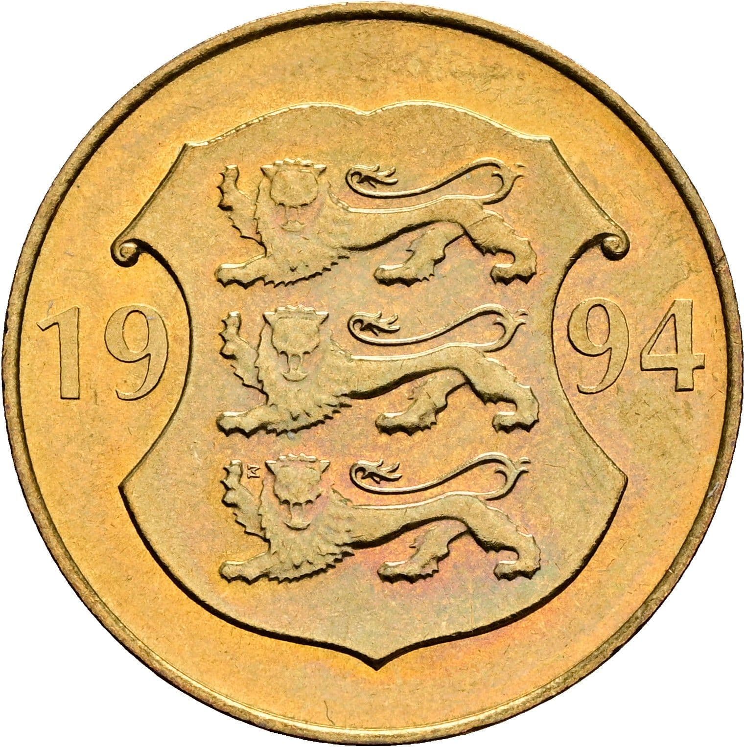 5 Krooni 1994 – Rückseite