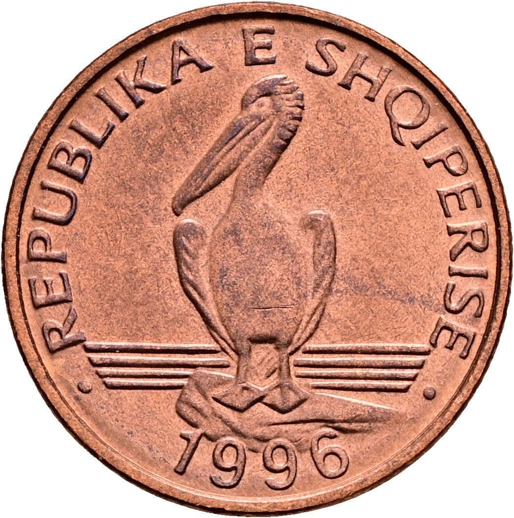 1 Lek 1996 – Rückseite