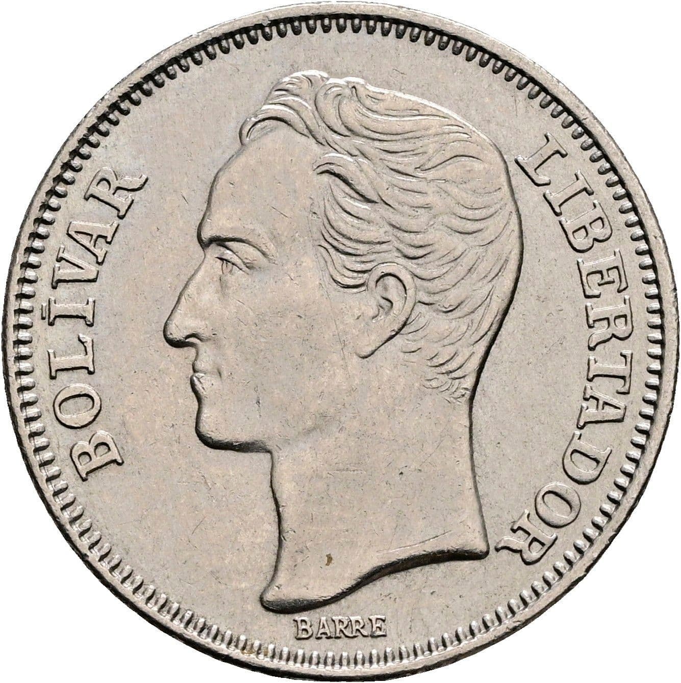 1 Bolivar 1967 – Vorderseite