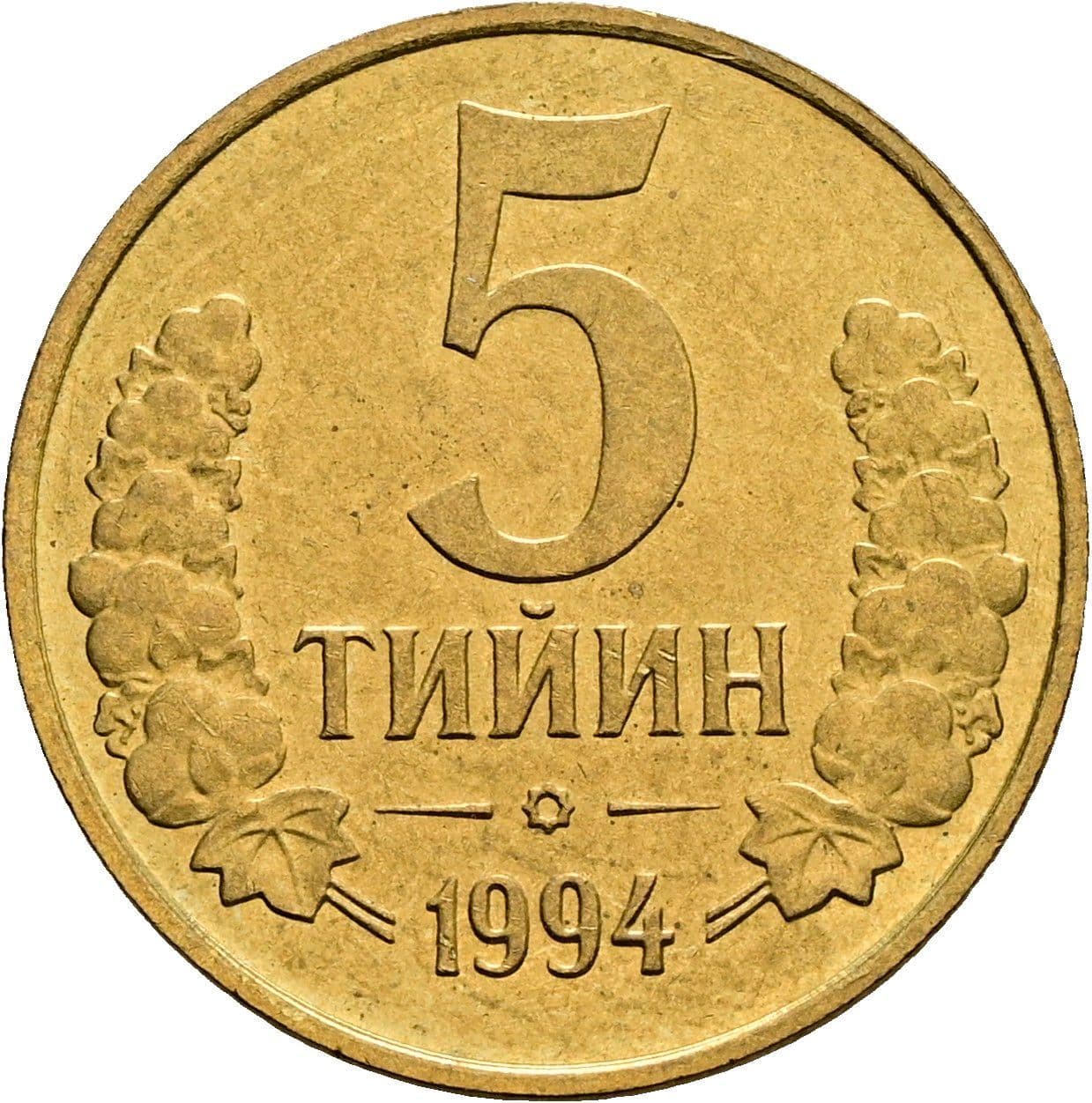 5 Tiyin 1994 – Vorderseite