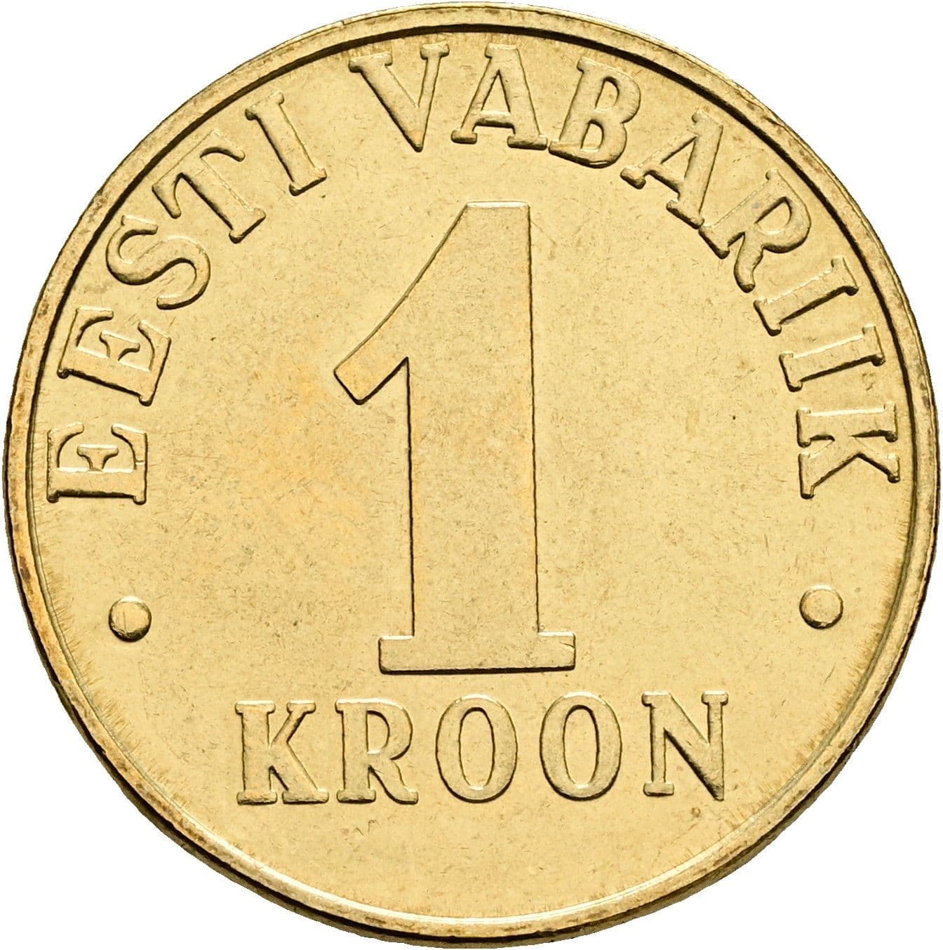 1 Kroon 2001 – Vorderseite