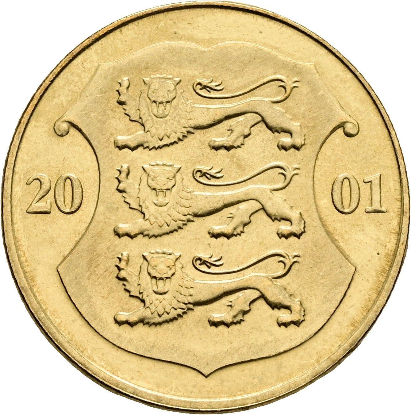 1 Kroon 2001 – Rückseite