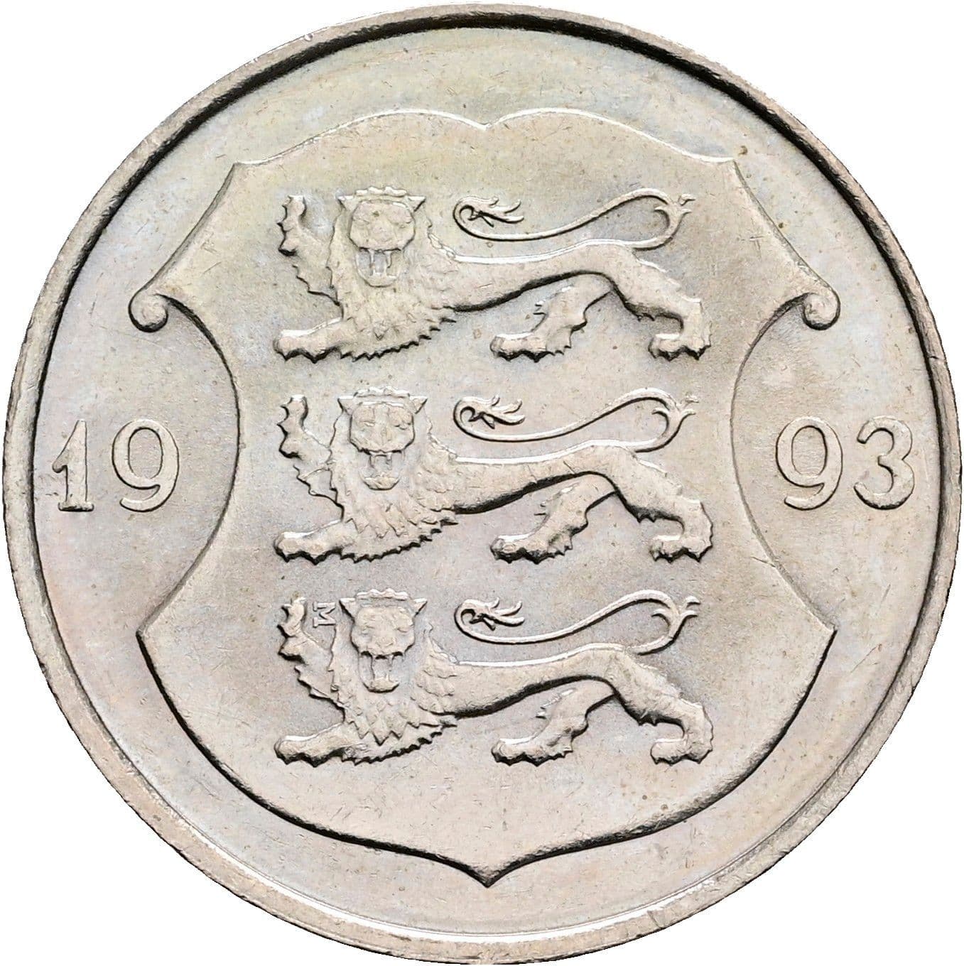 1 Kroon 1993 – Rückseite