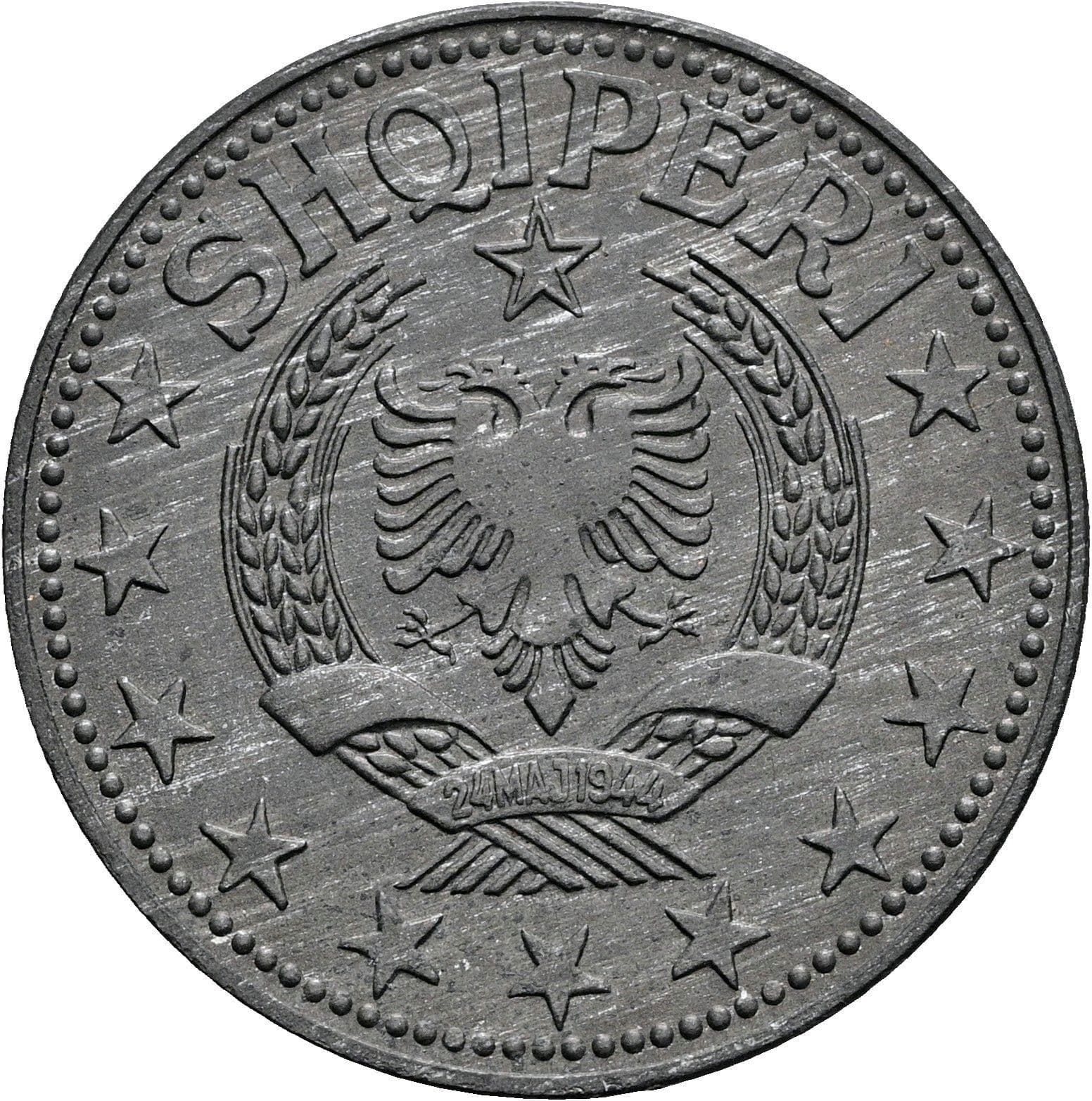 5 Leke 1957 – Rückseite