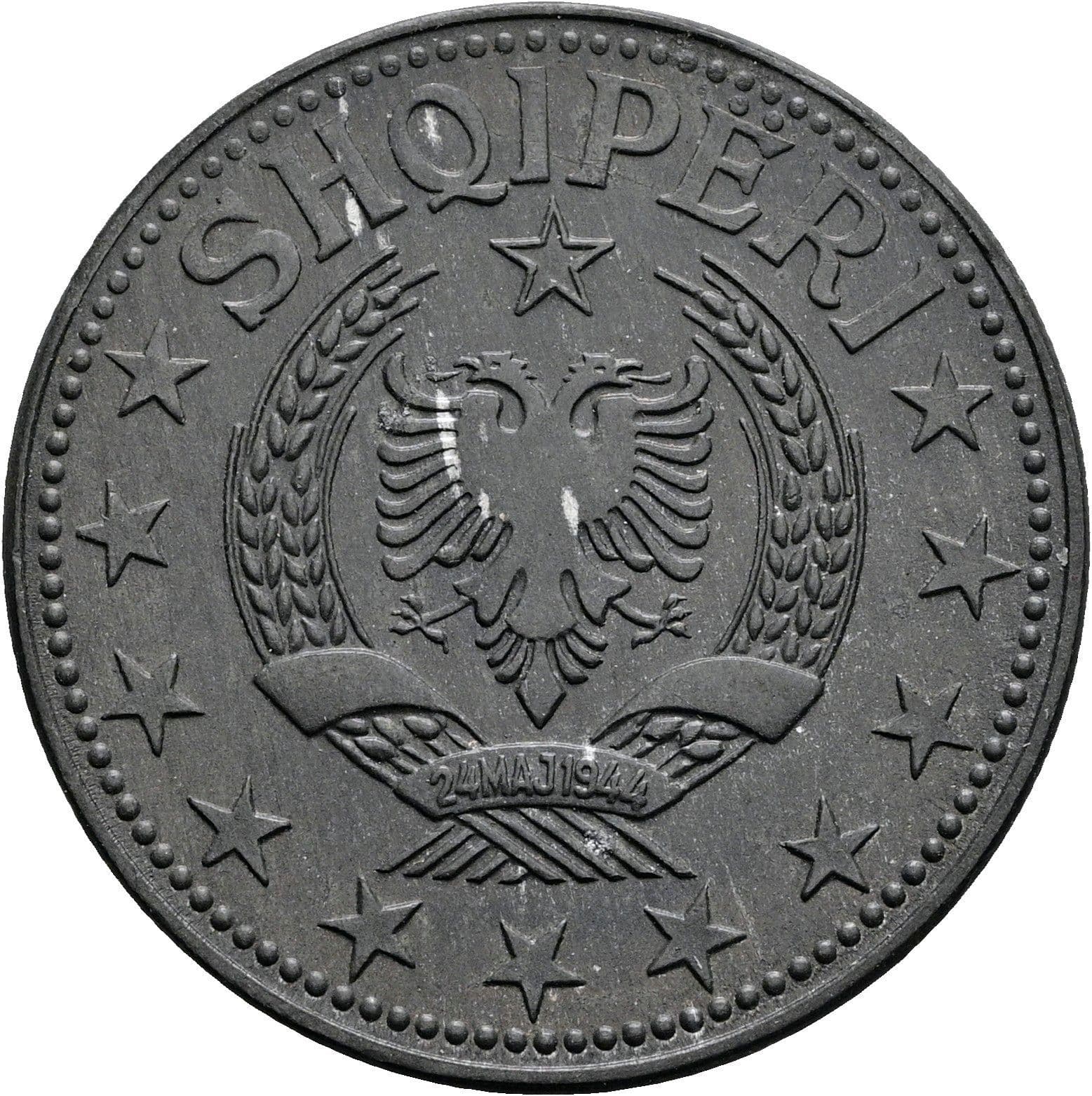 5 Leke 1957 – Rückseite