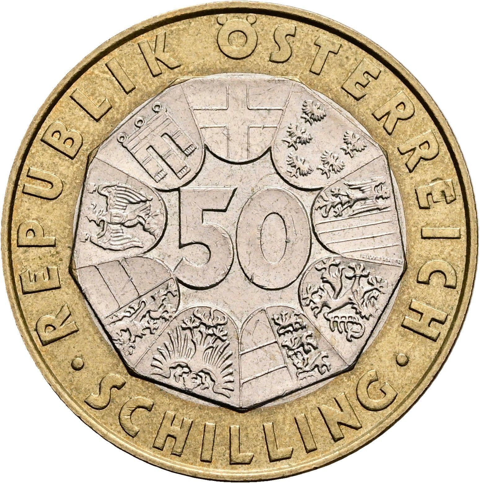 50 Schilling 1998 – Vorderseite