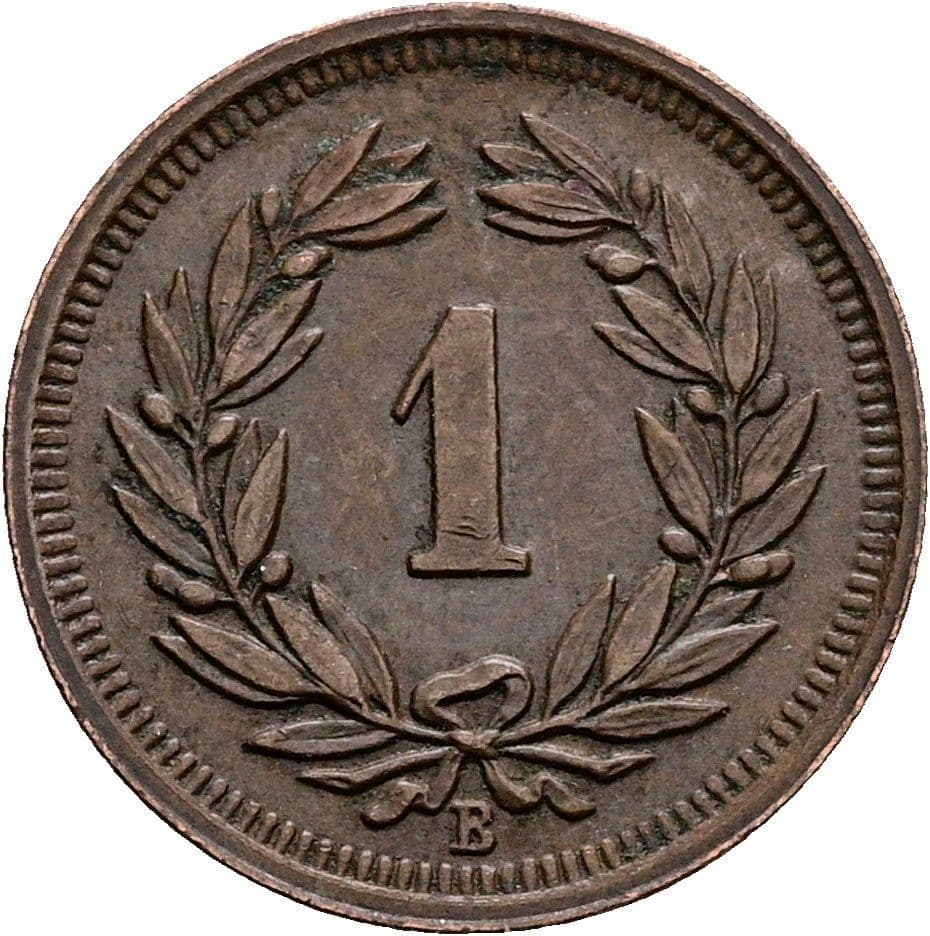 1 Rappen 1941 – Vorderseite
