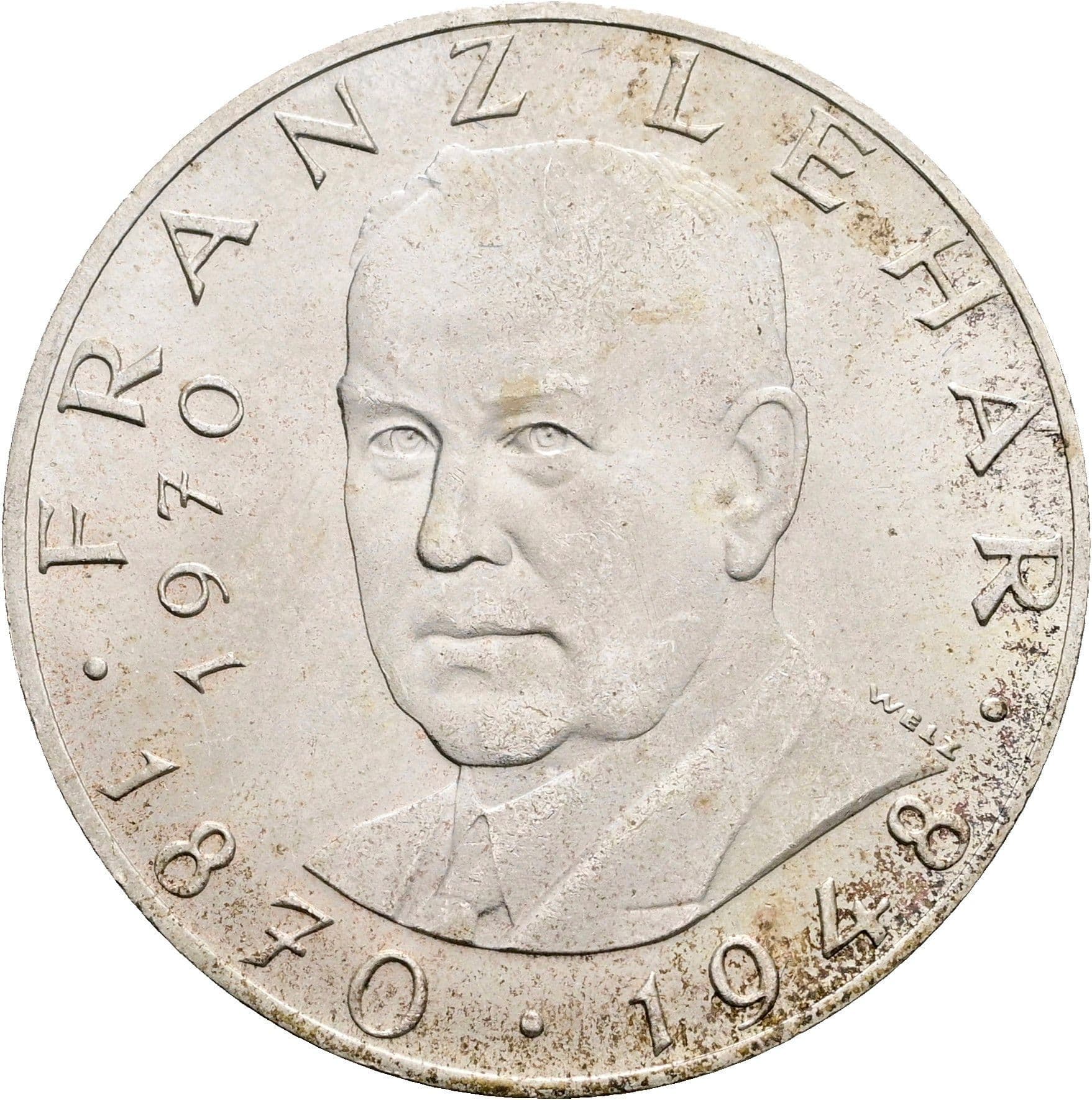 25 Schilling 1970 – Vorderseite