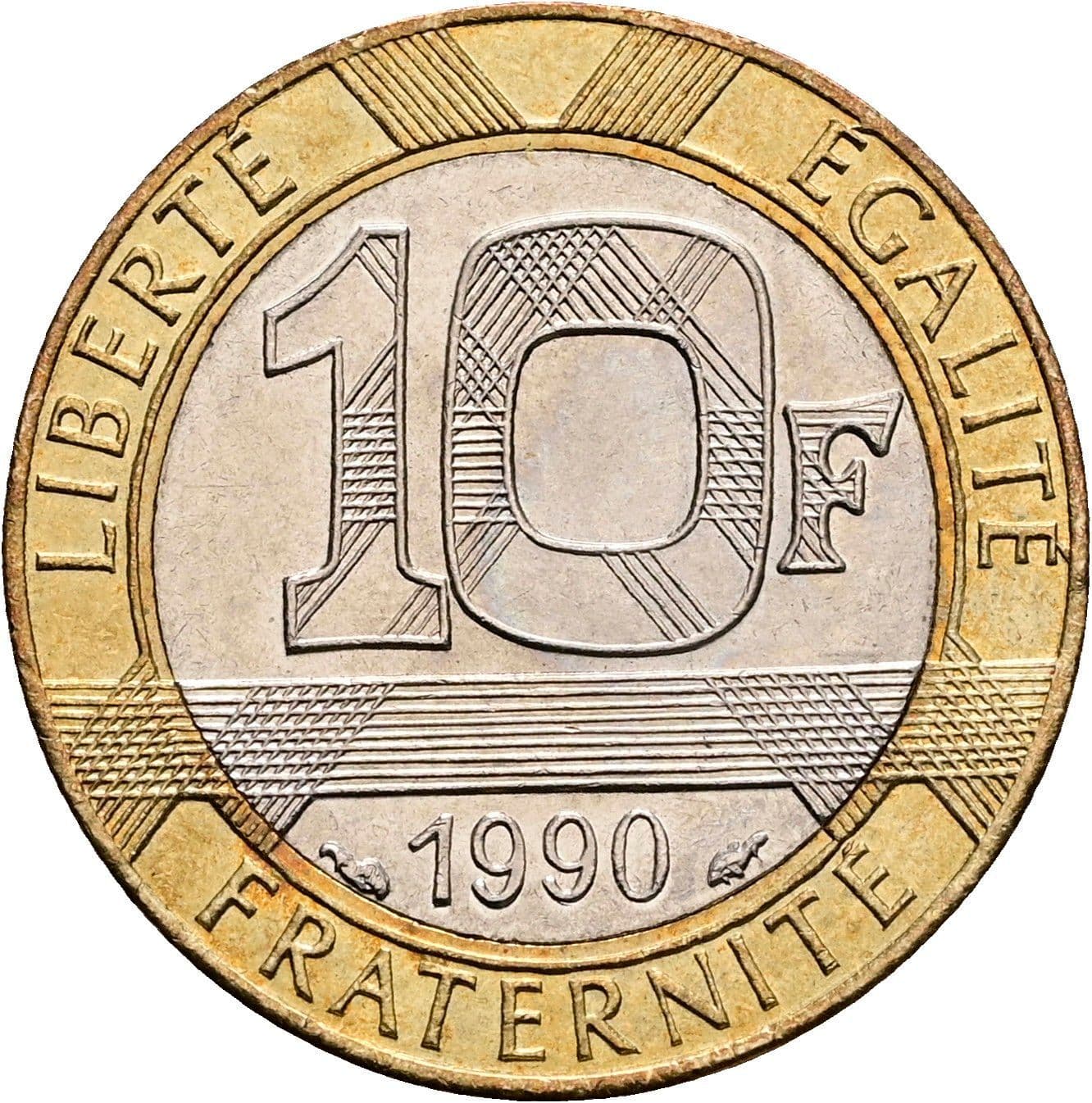 10 Francs 1990 – Vorderseite