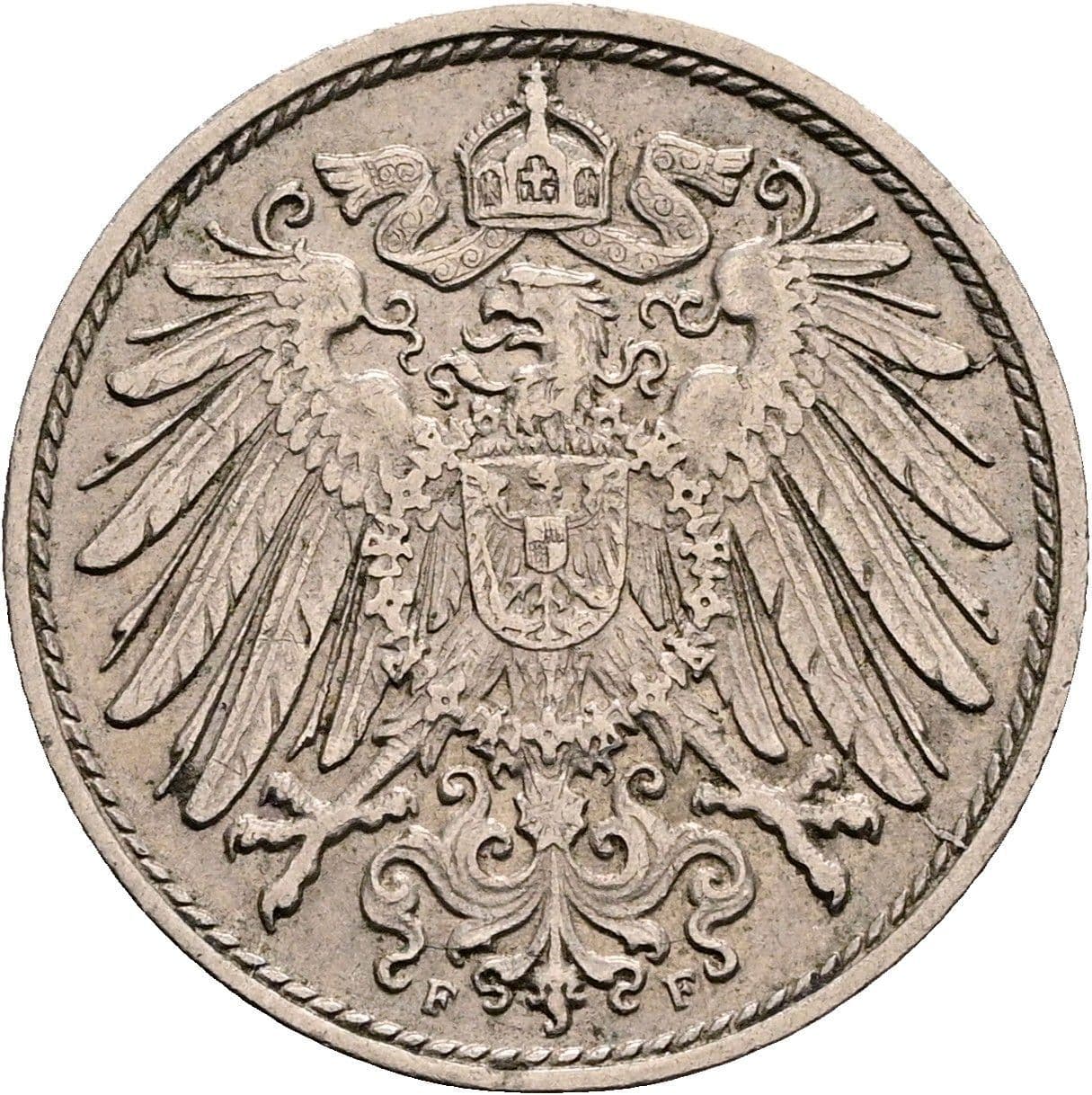10 Pfennig 1912 F – Rückseite