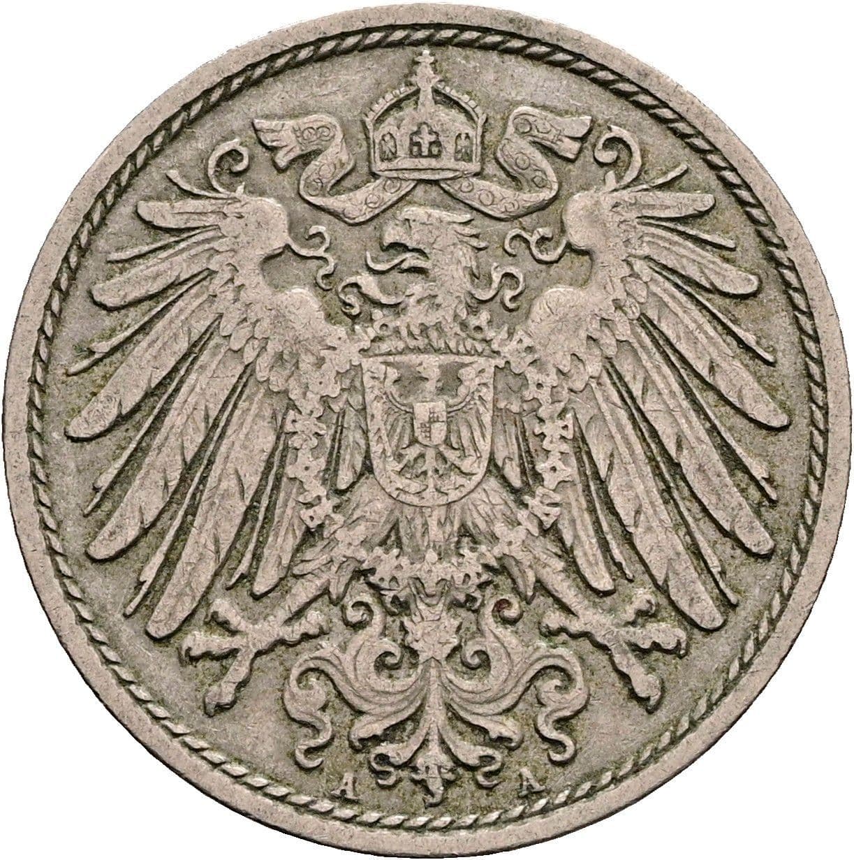 10 Pfennig 1900 A – Rückseite