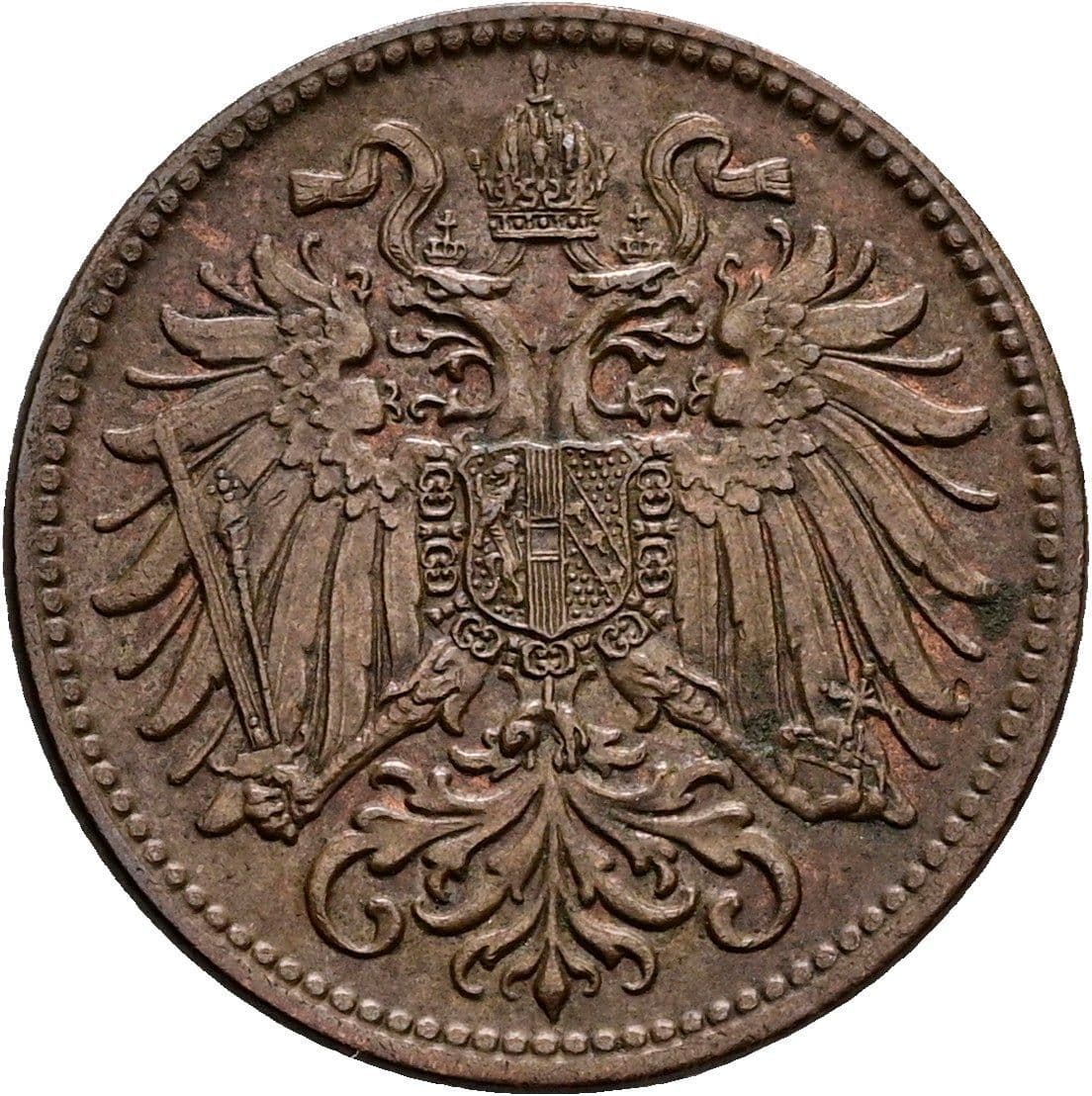 2 Heller Franz Joseph I. 1848-1916 1915 – Rückseite