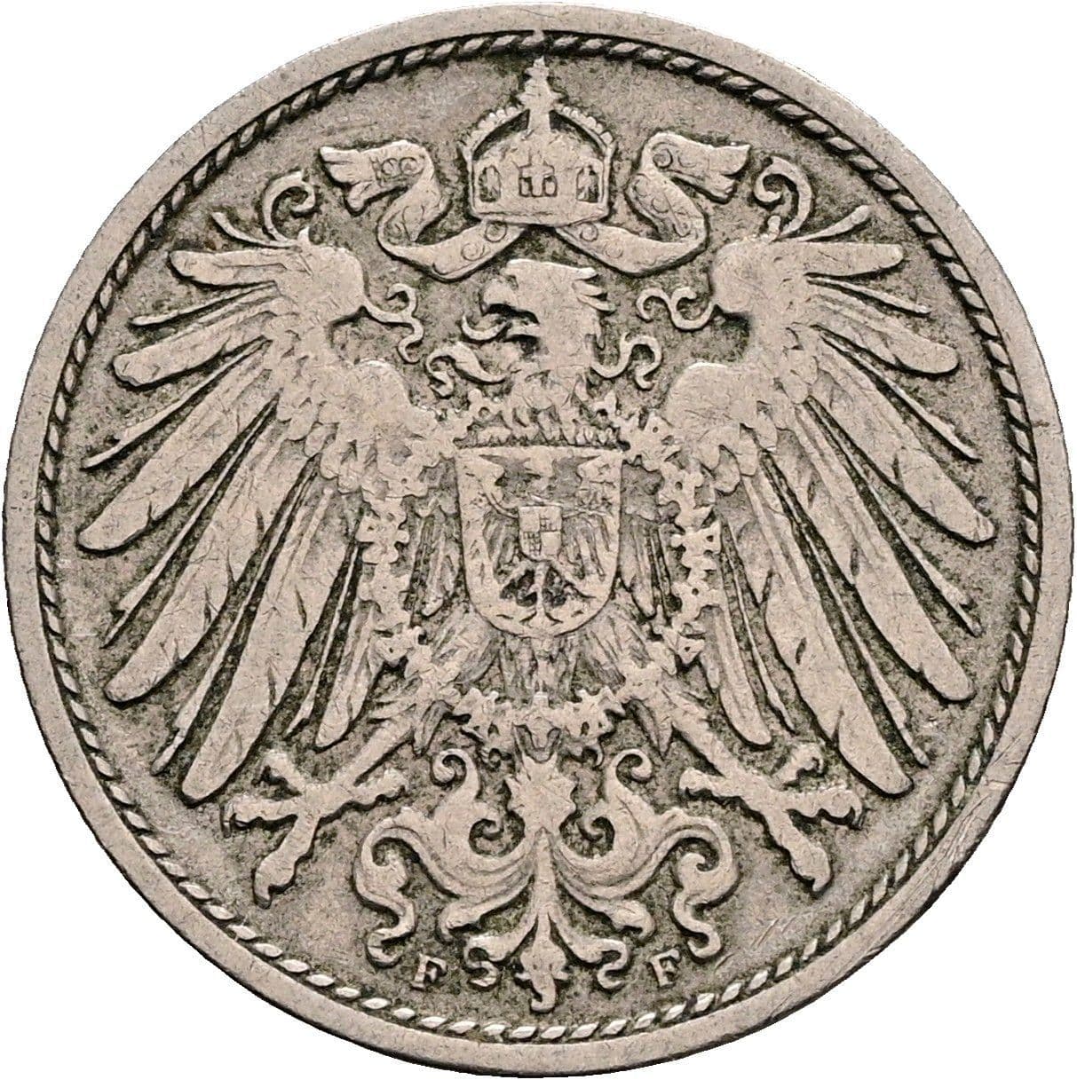 10 Pfennig 1904 F – Rückseite