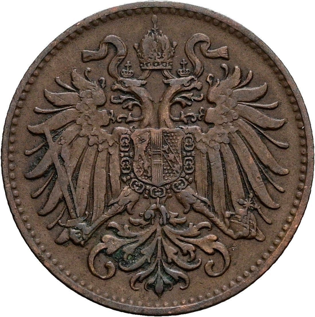 2 Heller Franz Joseph I. 1848-1916 1894 – Rückseite
